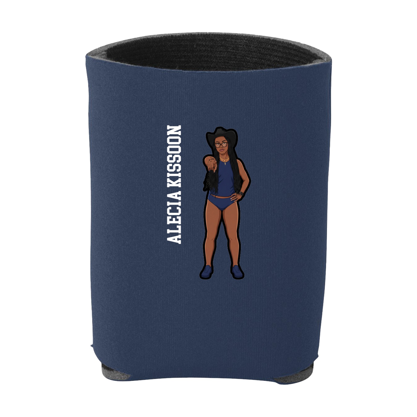Can Holder — Name Vertical in Navy