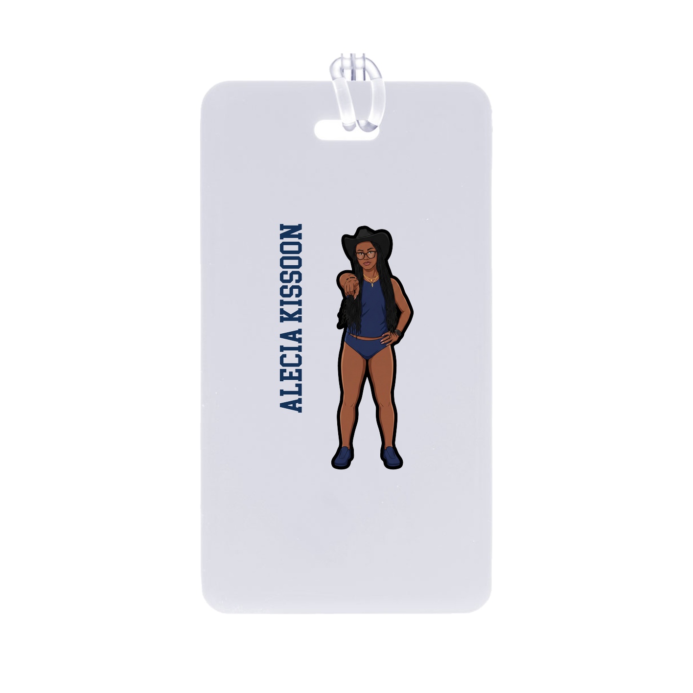 Bag Tag — Name Vertical in Classic