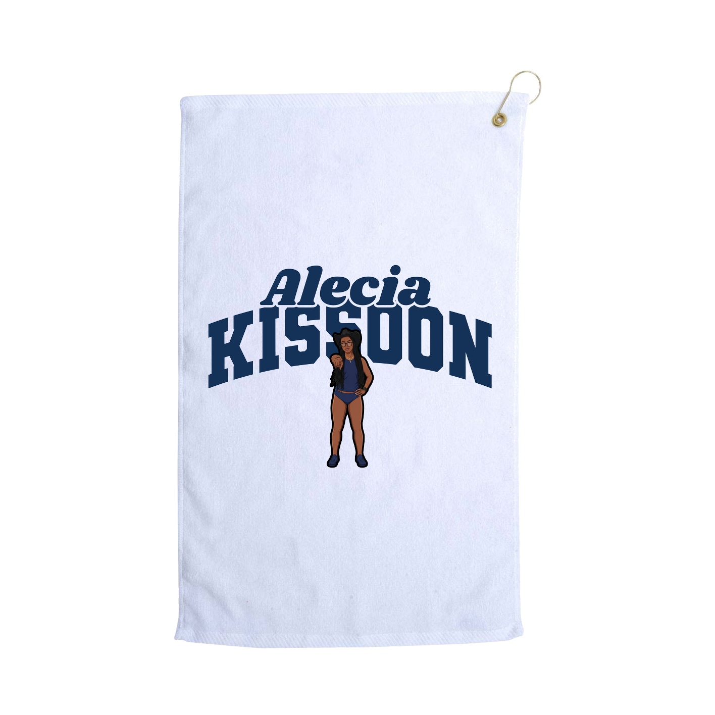 Golf Towel — Signature Arch in White
