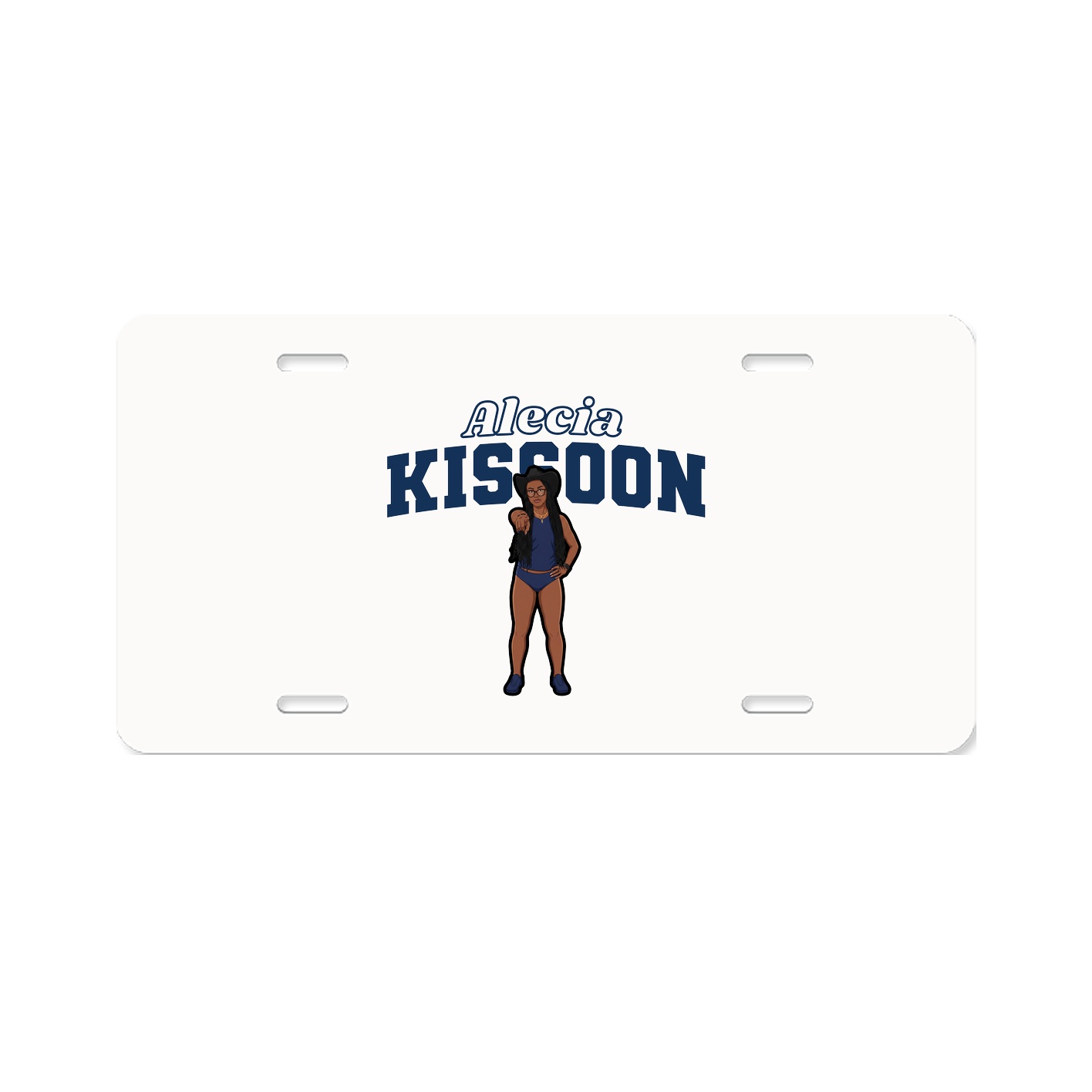 License Plate — Name Arch in Classic