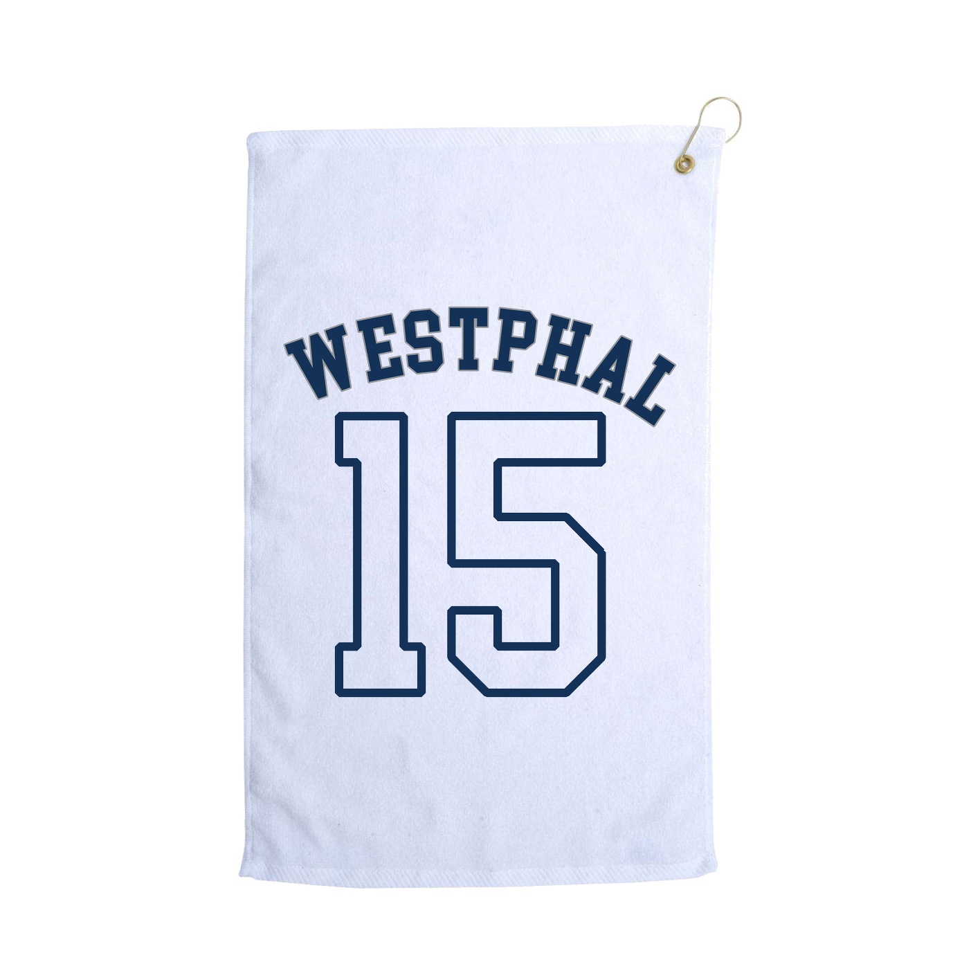 Golf Towel — Shirsey Arch in White