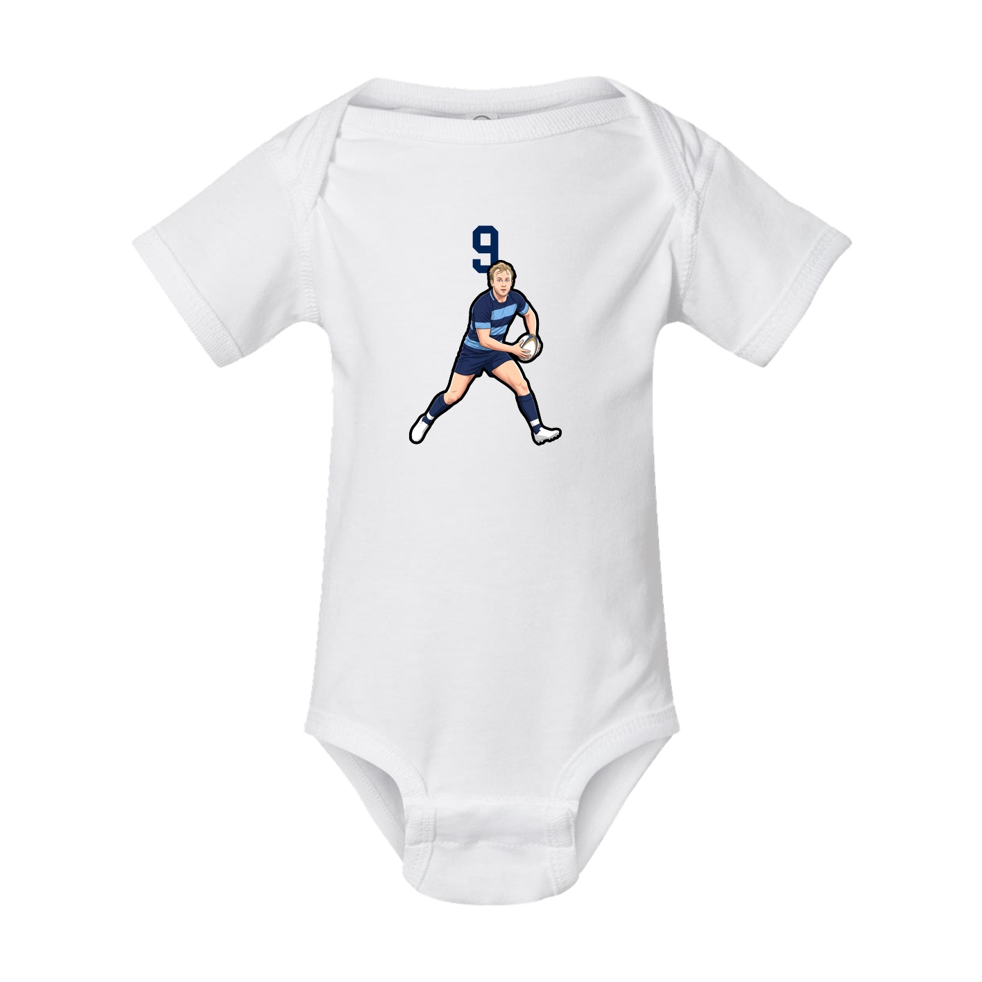 Baby Onesie — Number Top in White