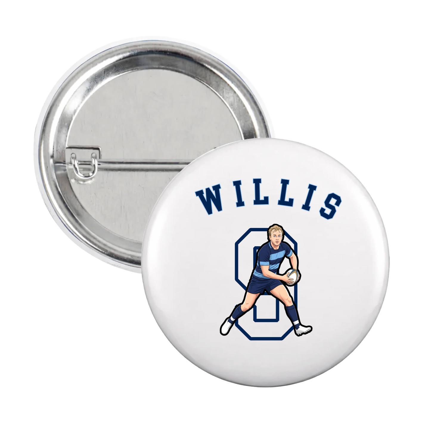 Game Day Button — Shirsey Arch in White
