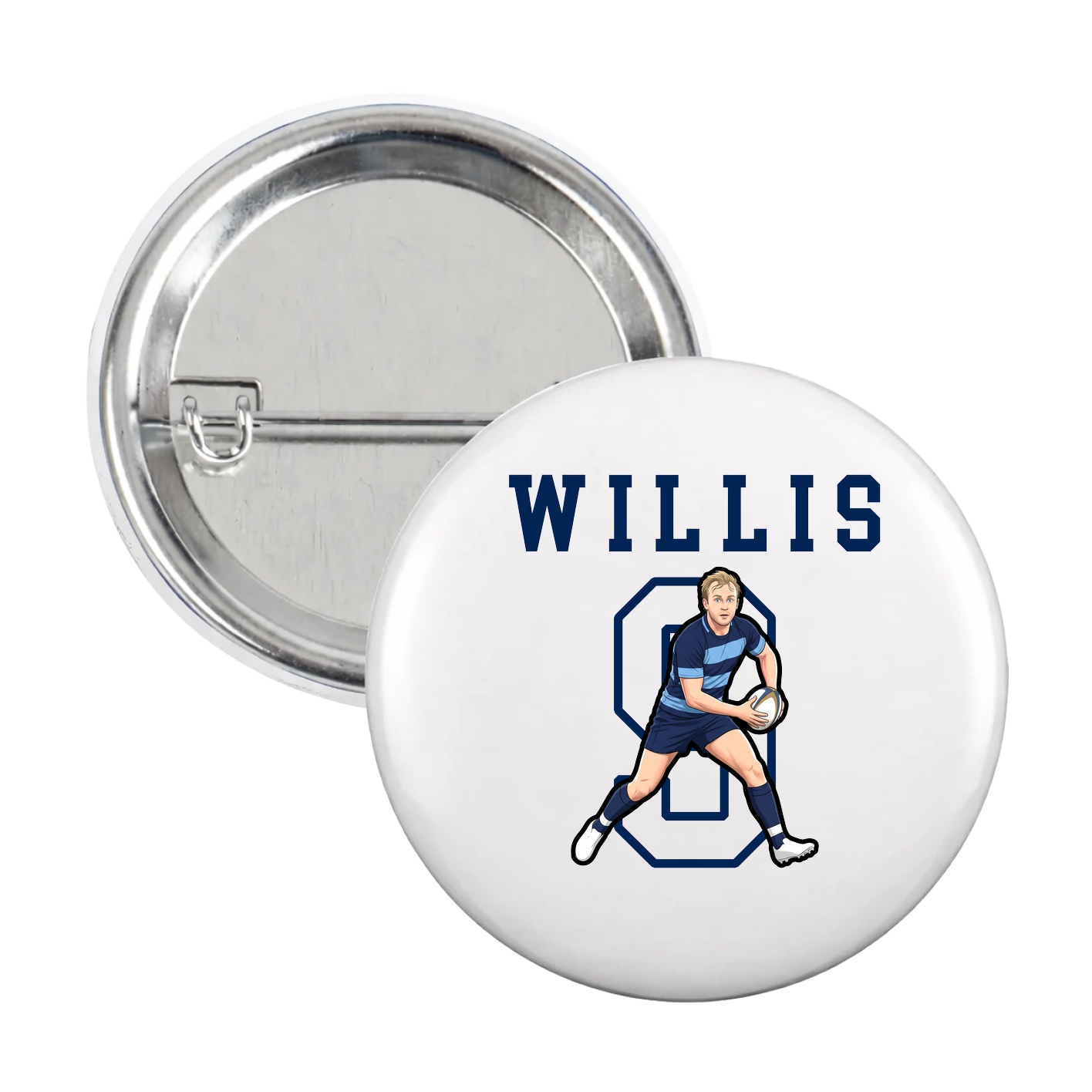 Game Day Button — Shirsey in White