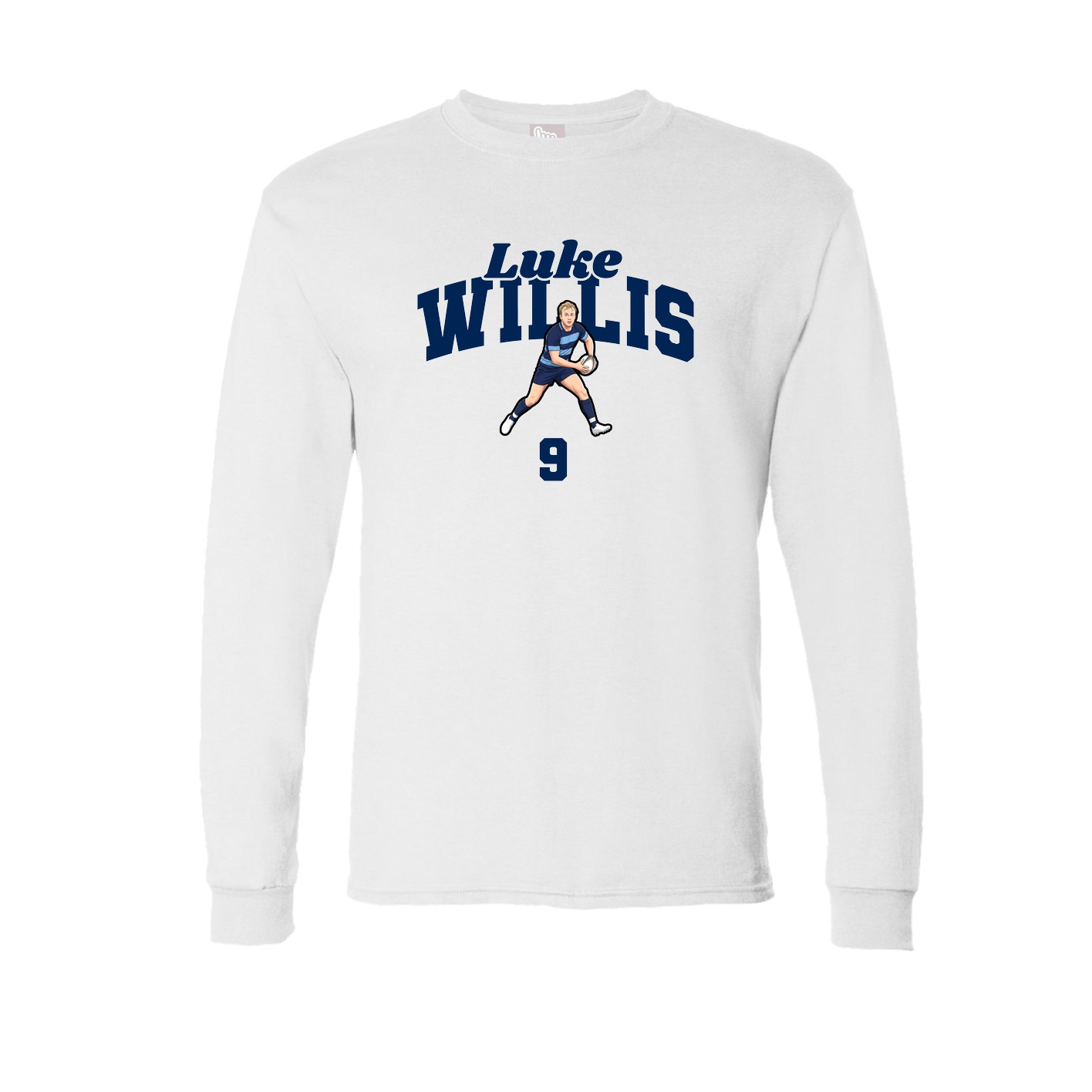 Long Sleeve Tee — Signature Arch in White