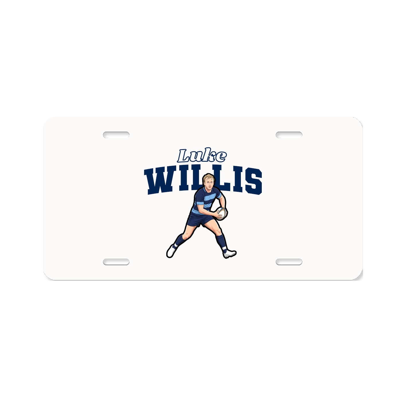 License Plate — Name Arch in Classic