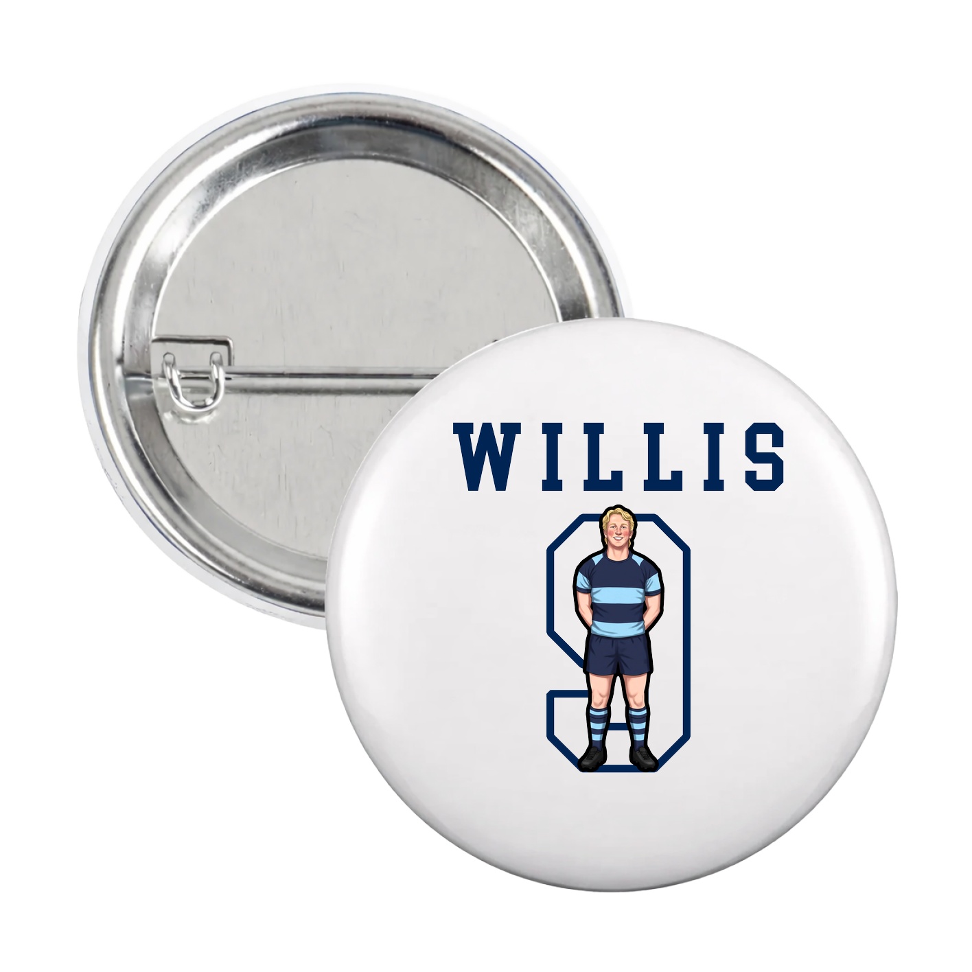 Game Day Button — Shirsey in White