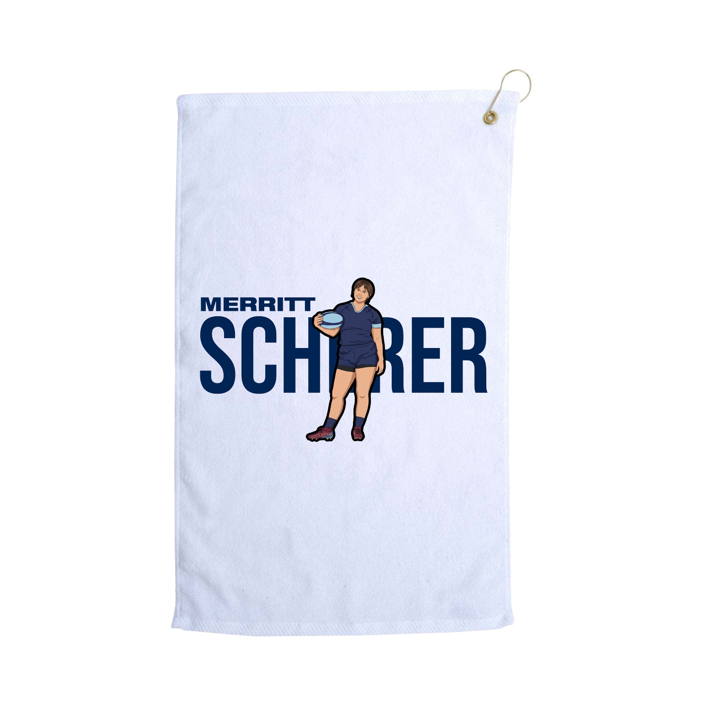 Golf Towel — Player Name in White