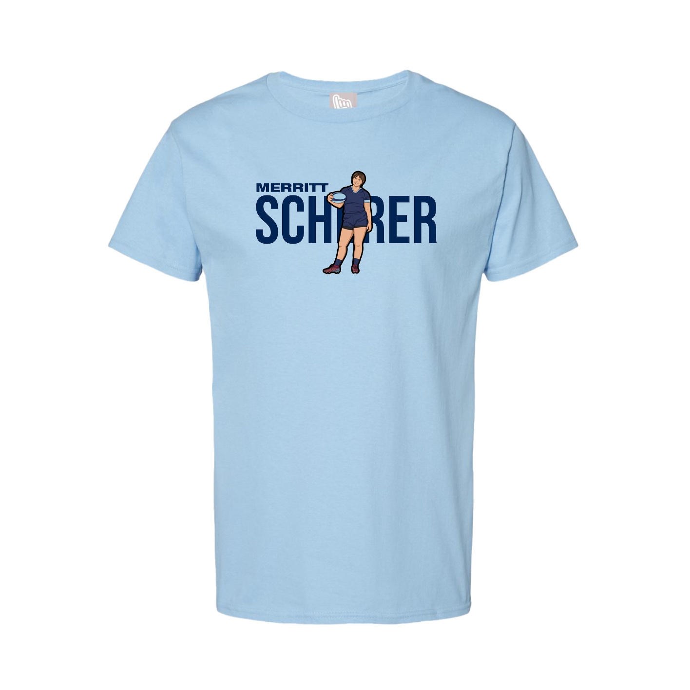 Youth Tee — Player Name in Light Blue