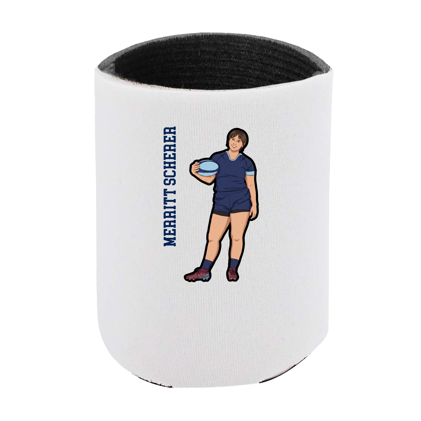 Can Holder — Name Vertical in White