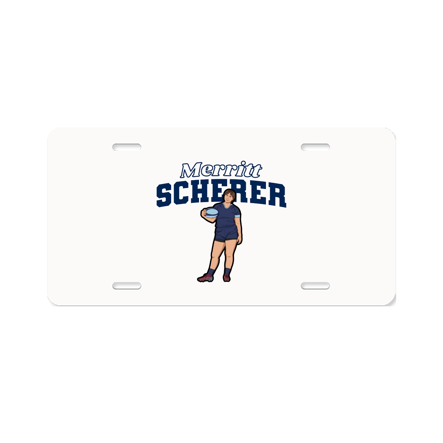 License Plate — Name Arch in Classic