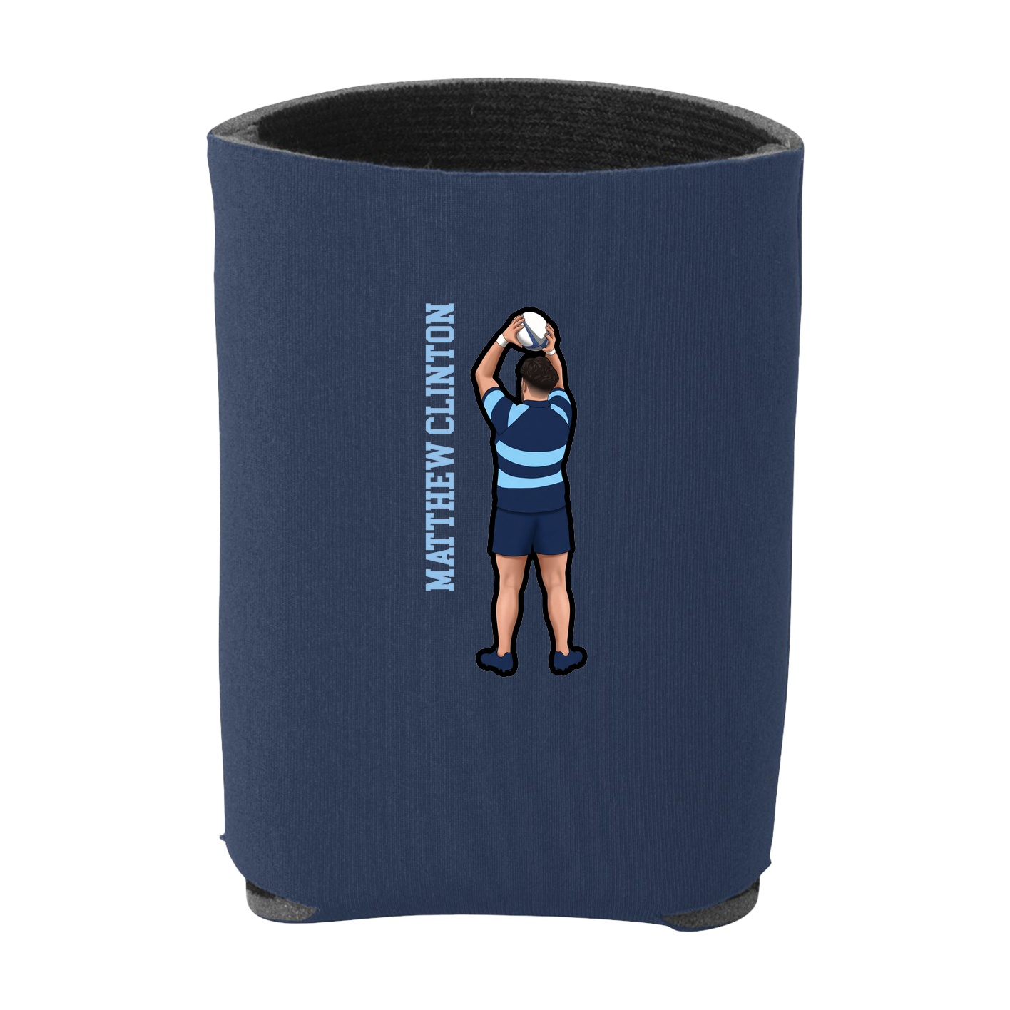 Can Holder — Name Vertical in Navy