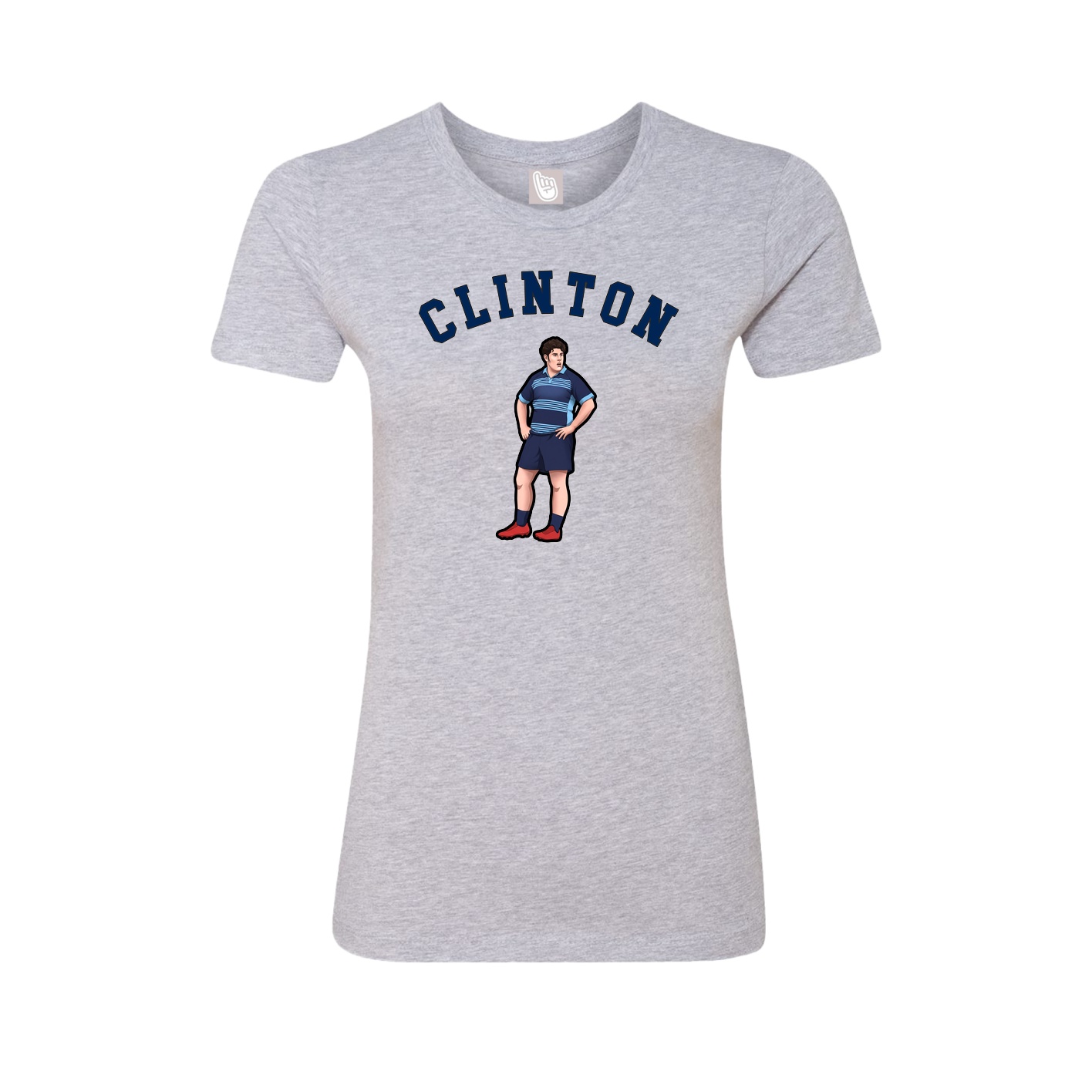 Fitted Women's Tee — Shirsey Arch in Grey