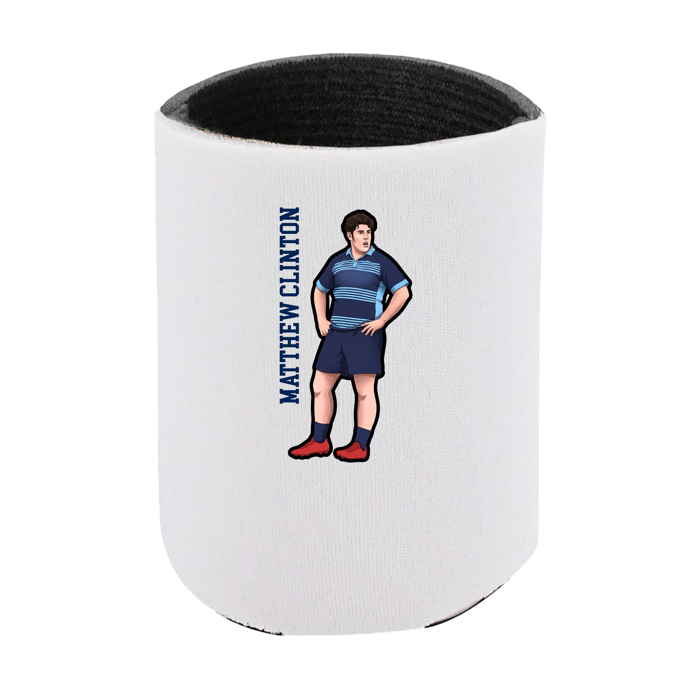 Can Holder — Name Vertical in White