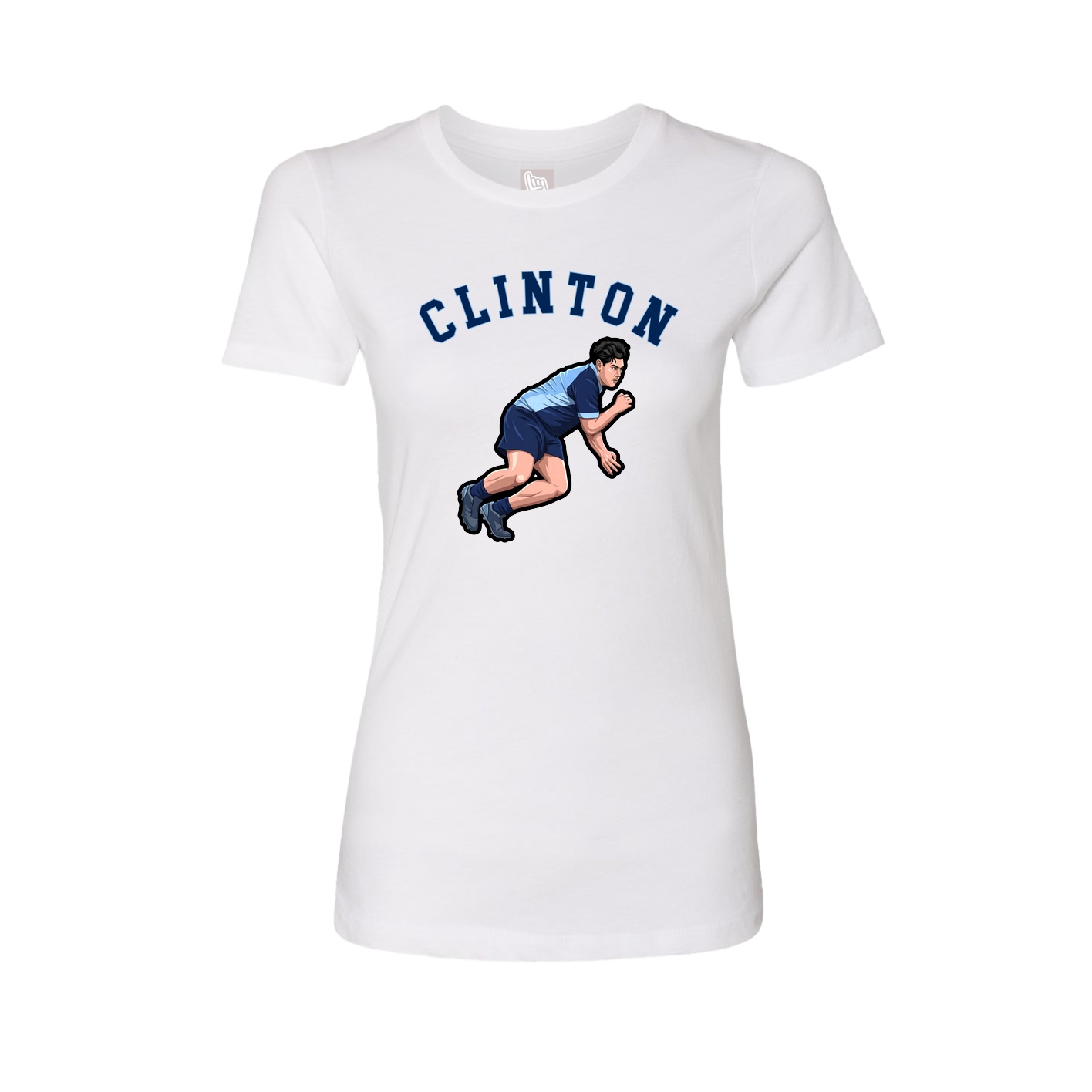 Fitted Women's Tee — Shirsey Arch in White