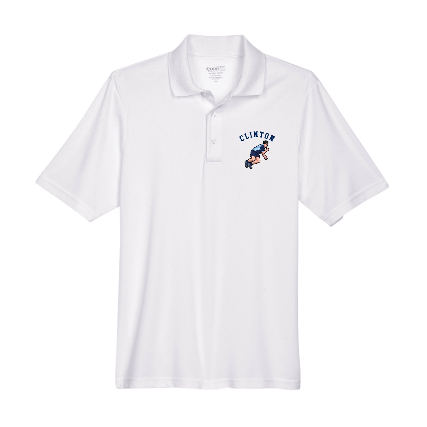 Performance Polo — Shirsey Arch in White