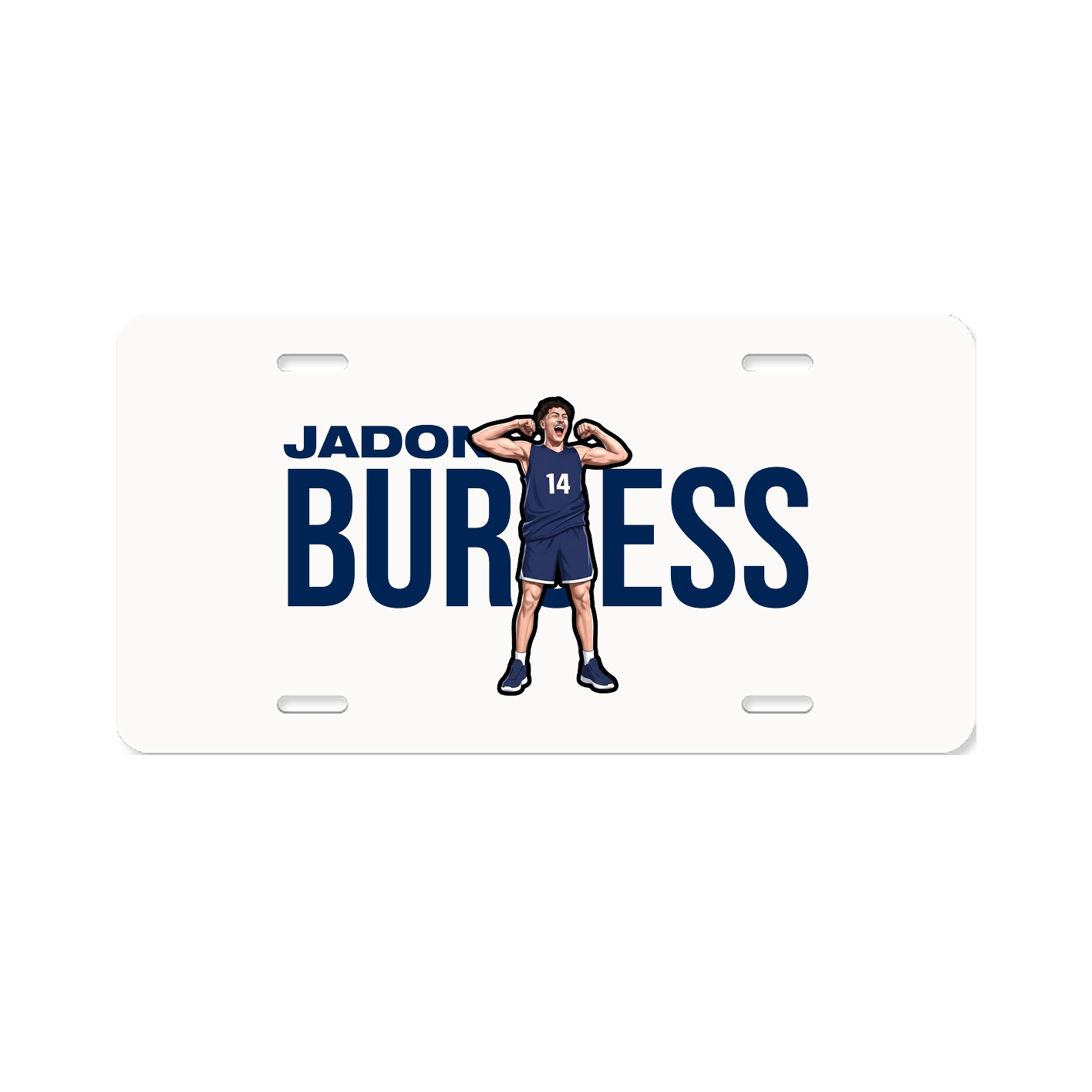 License Plate — Player Name in Classic