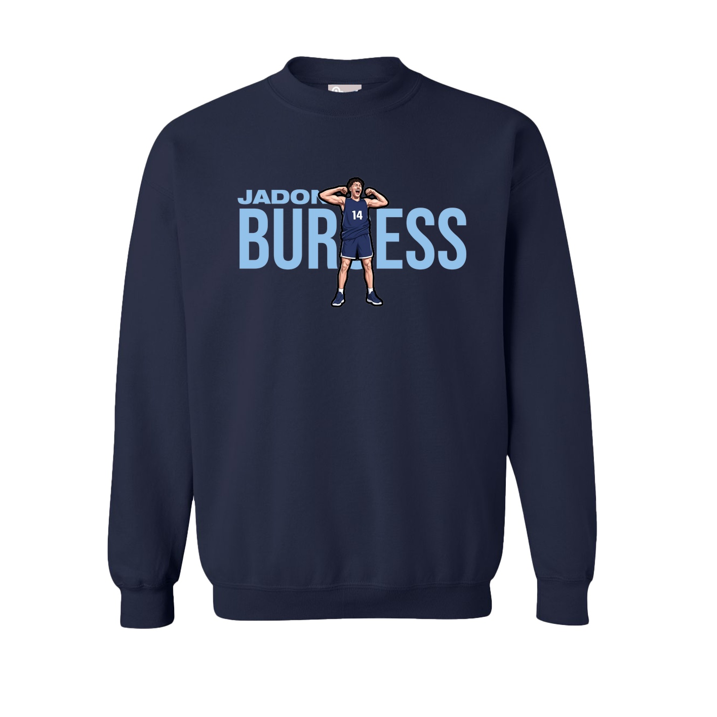 Fleece Crew — Player Name in Navy