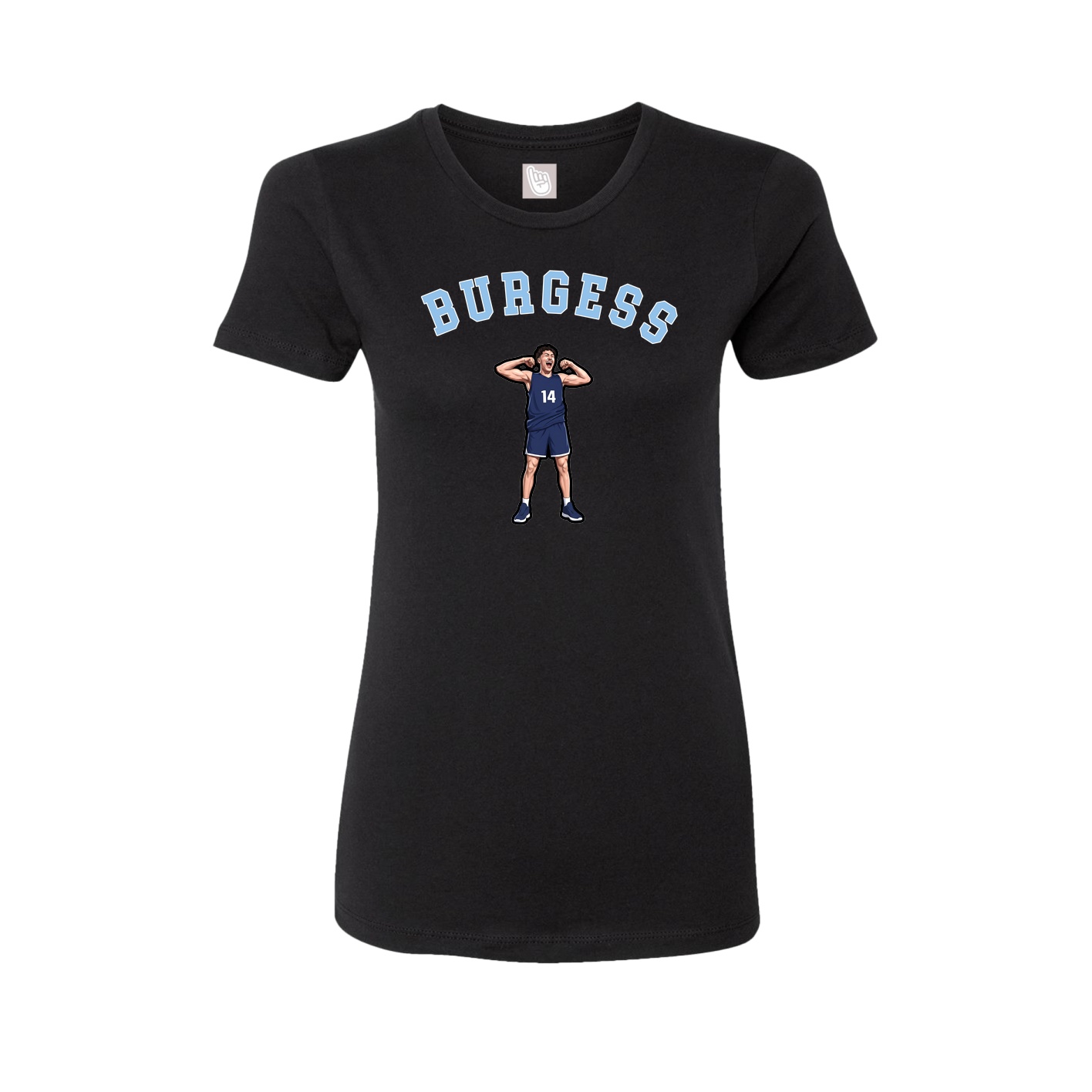 Fitted Women's Tee — Shirsey Arch in Black