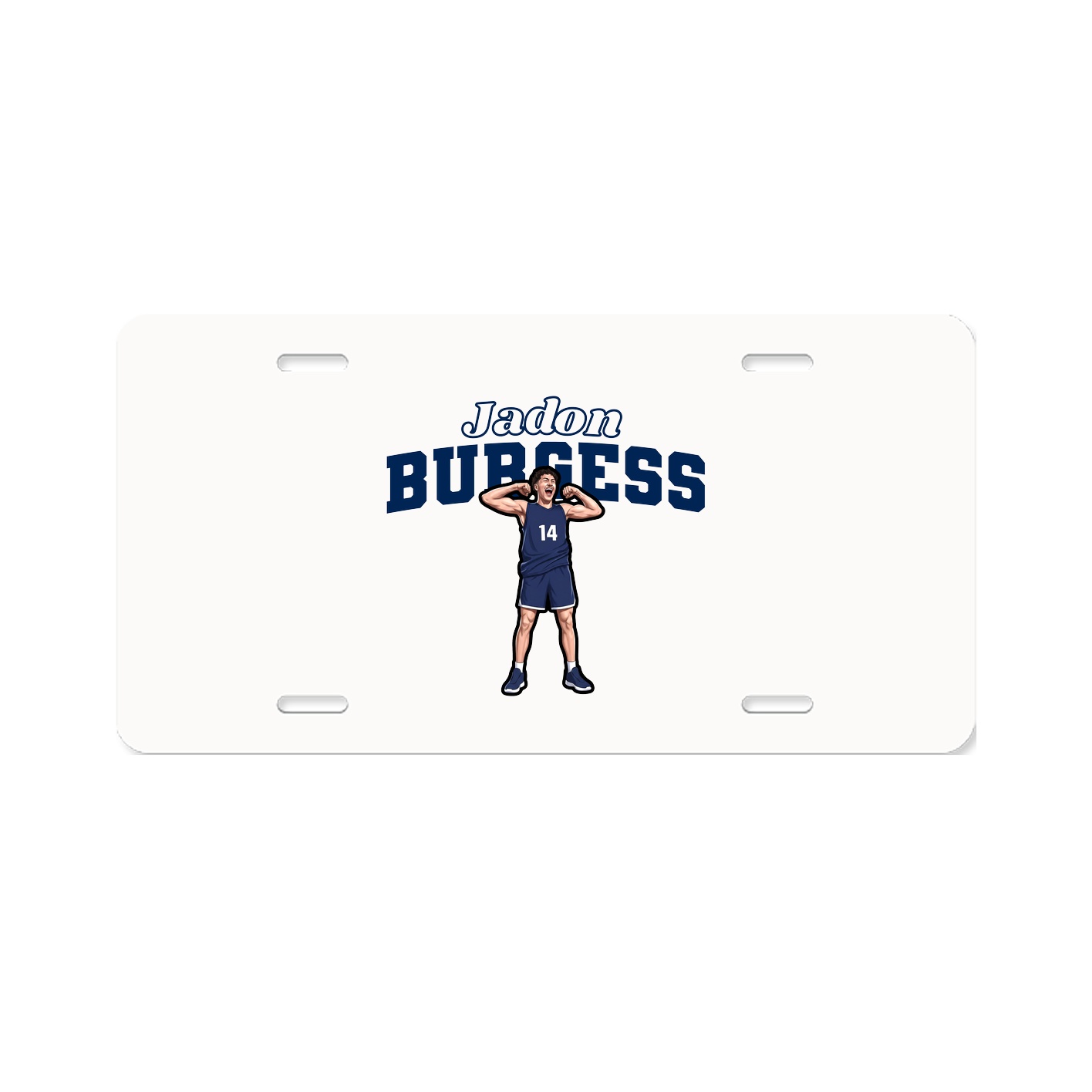 License Plate — Name Arch in Classic