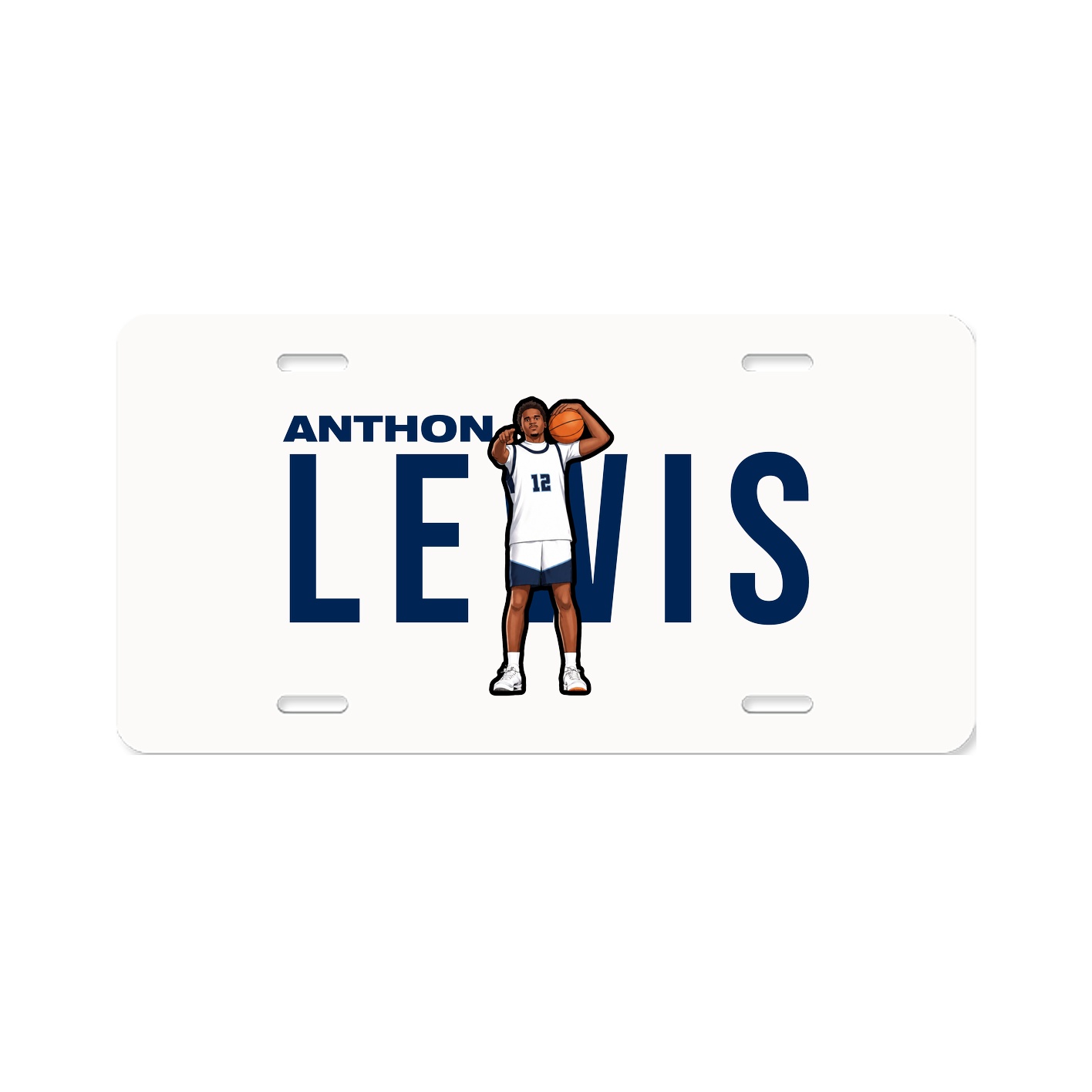 License Plate — Player Name in Classic