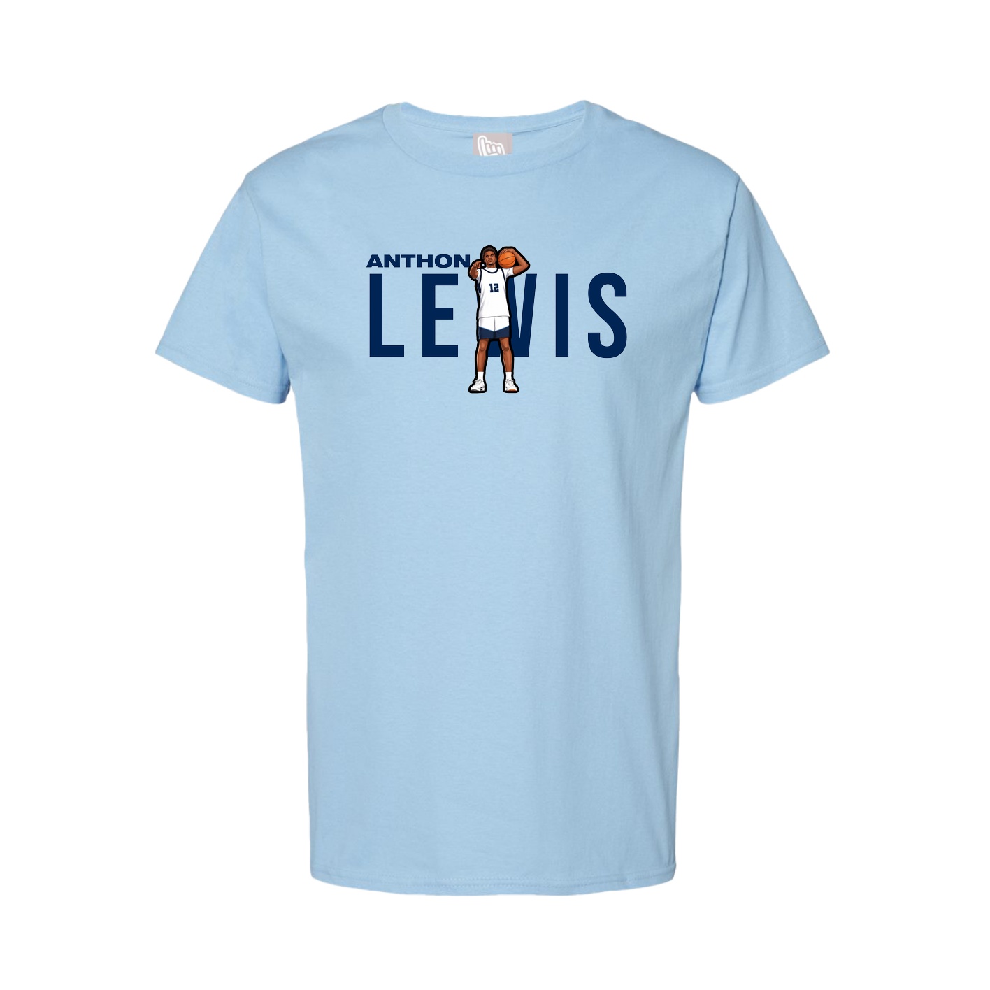 Tee — Player Name in Light Blue