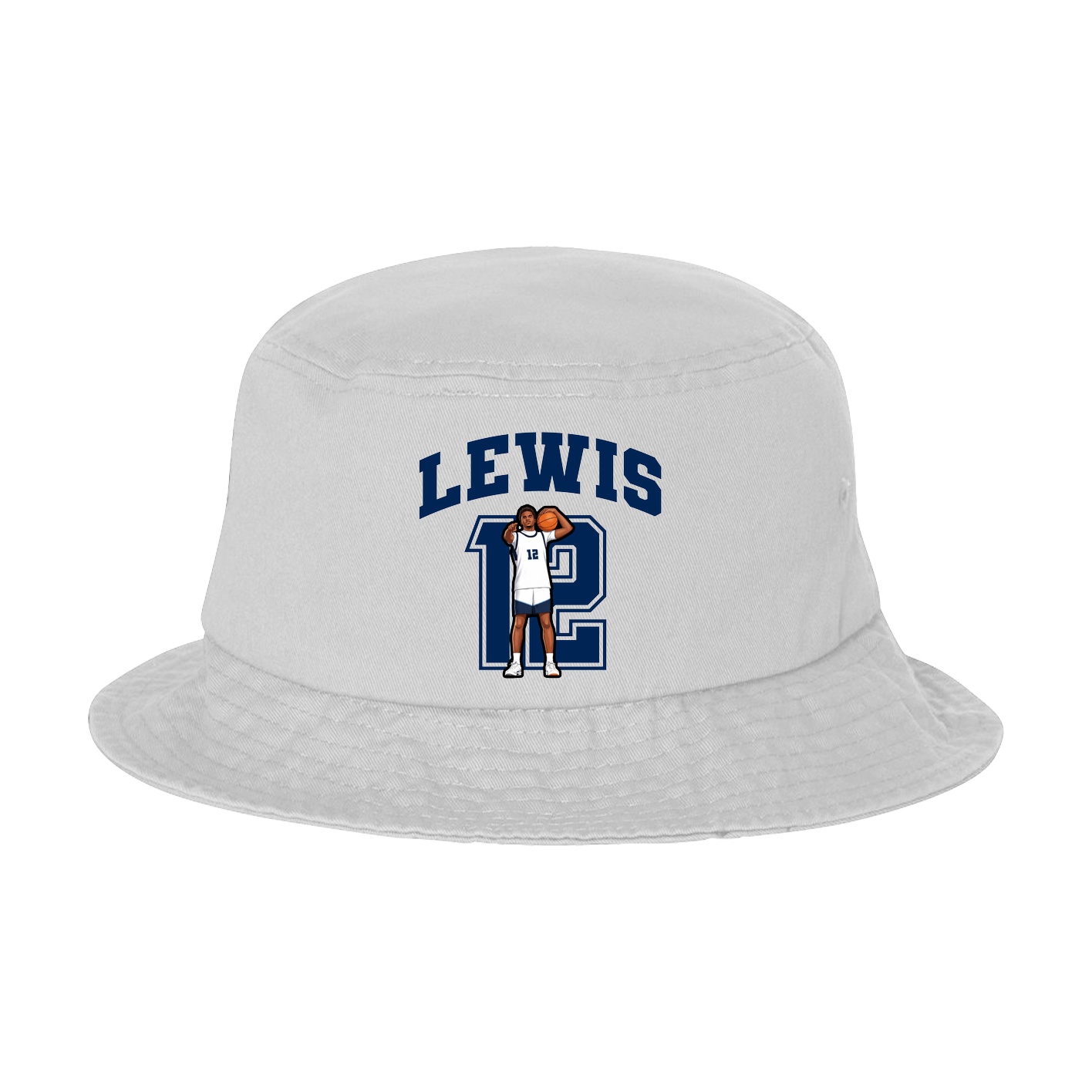 Bucket Cap — Number in White