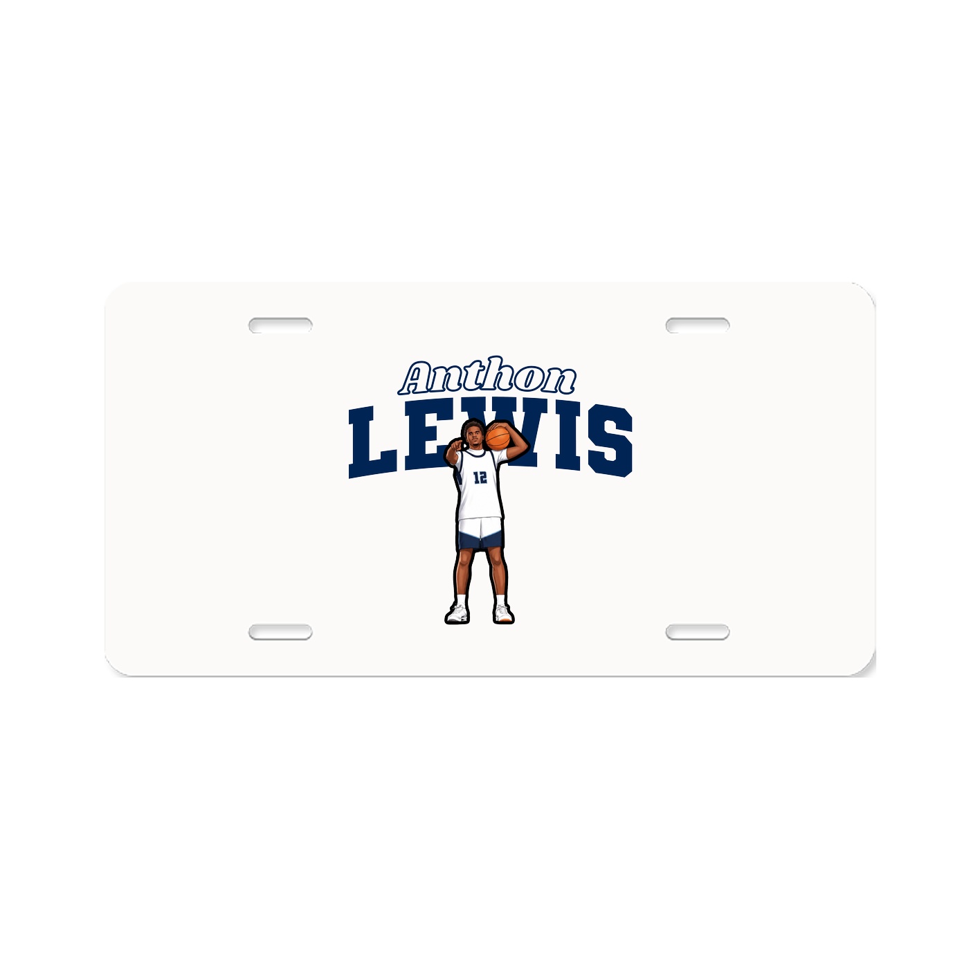 License Plate — Name Arch in Classic