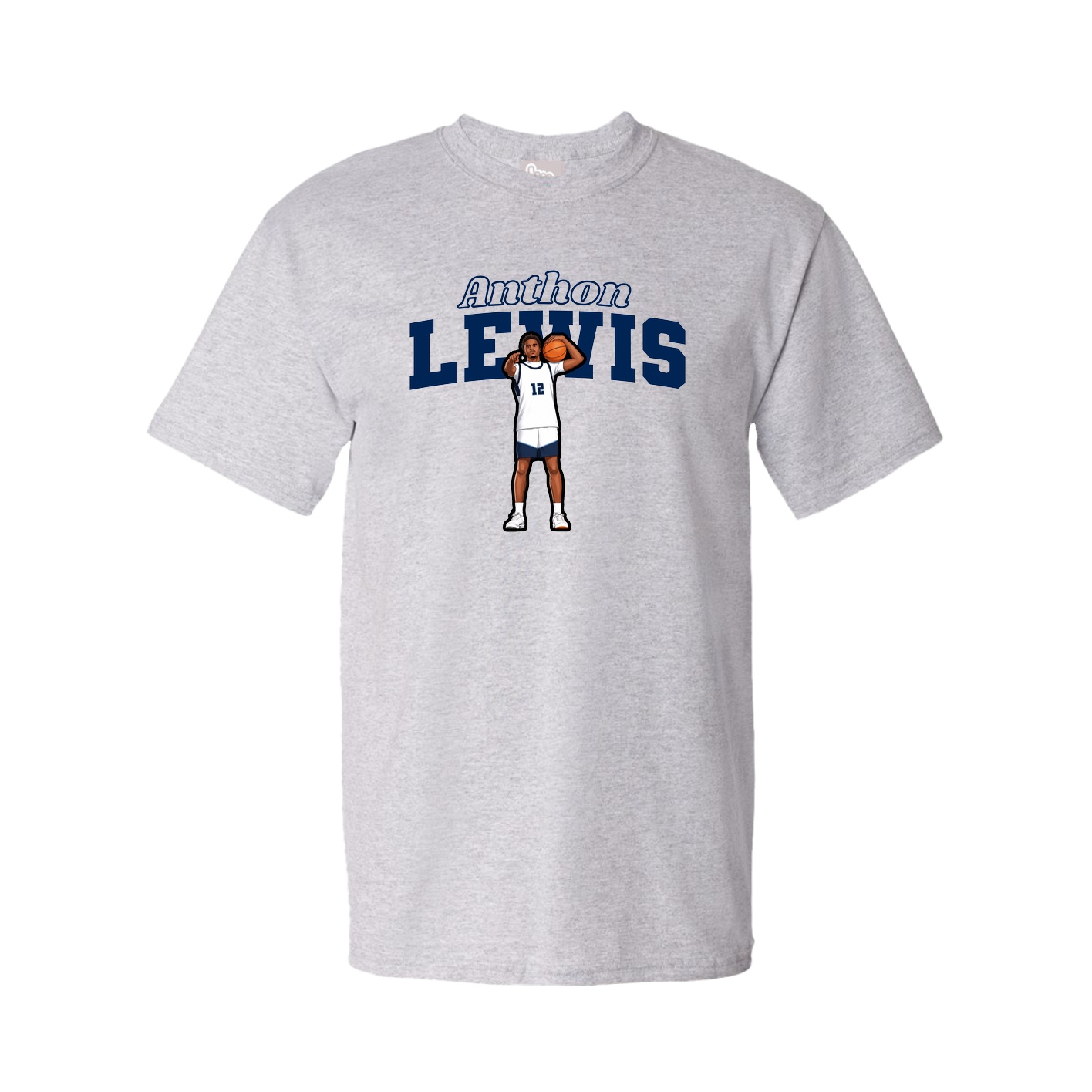 Tee — Name Arch in Grey