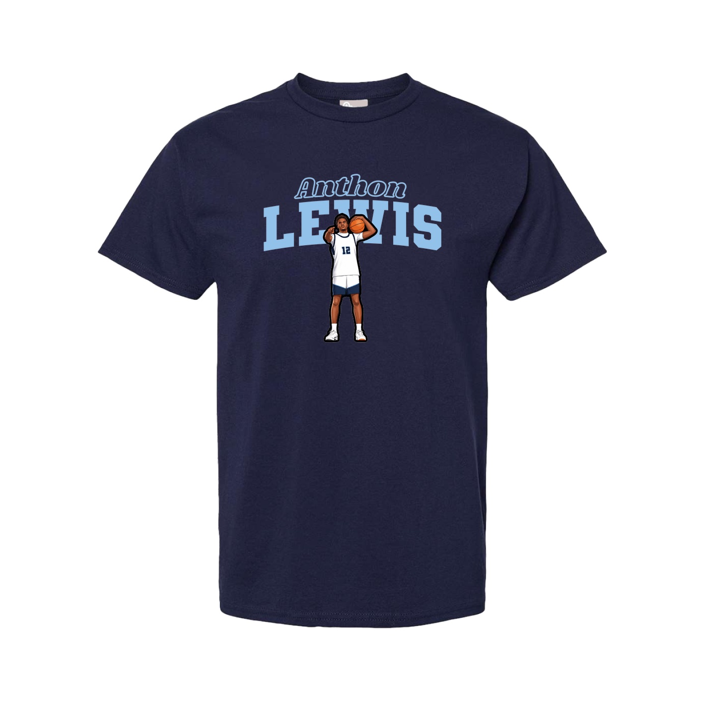 Youth Tee — Name Arch in Navy