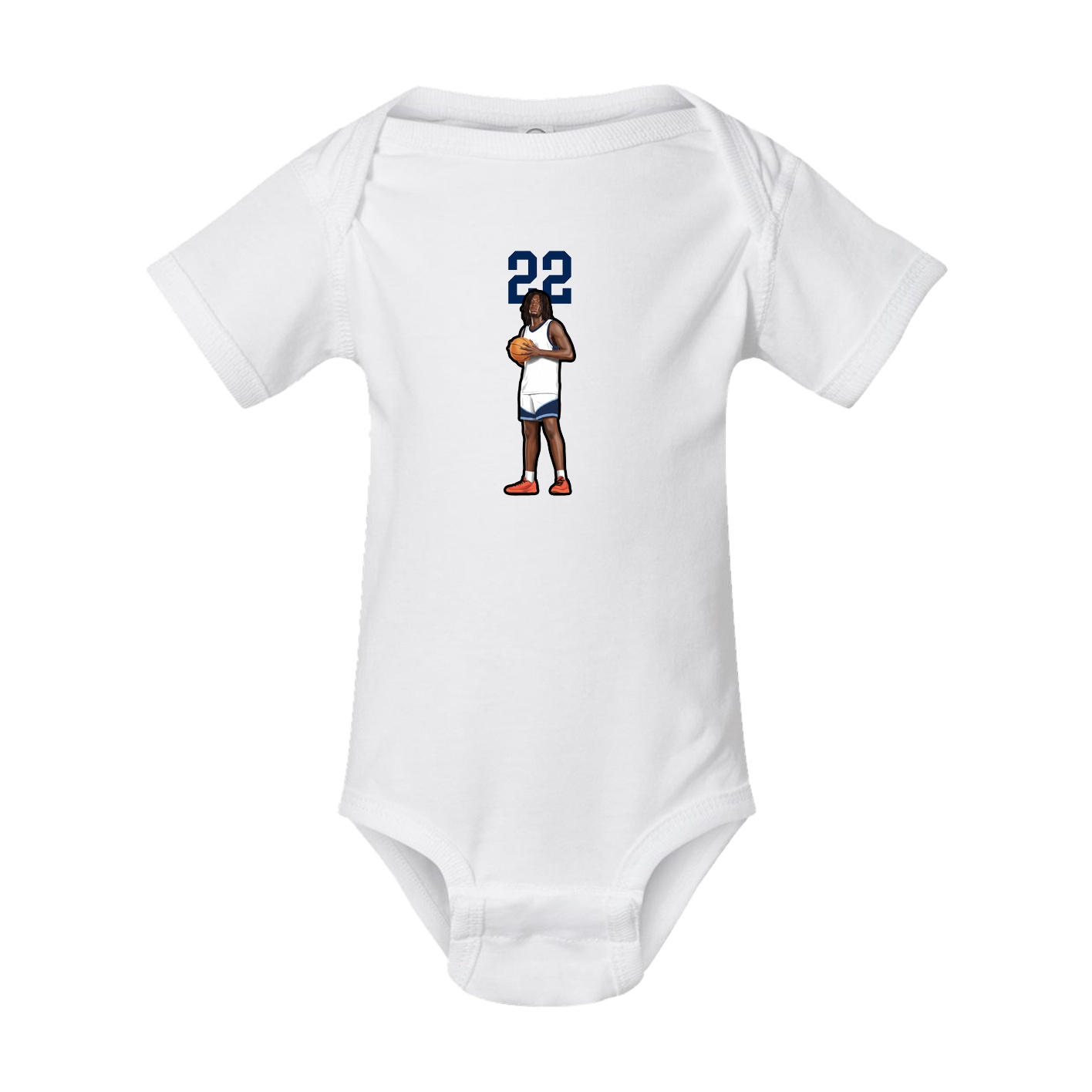 Baby Onesie — Number Top in White