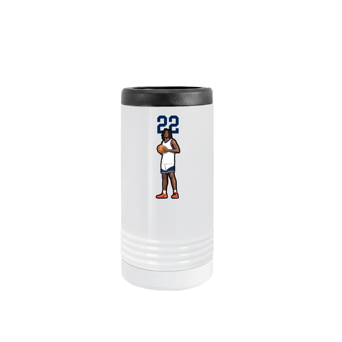Slim Beverage Holder — Number Top in White