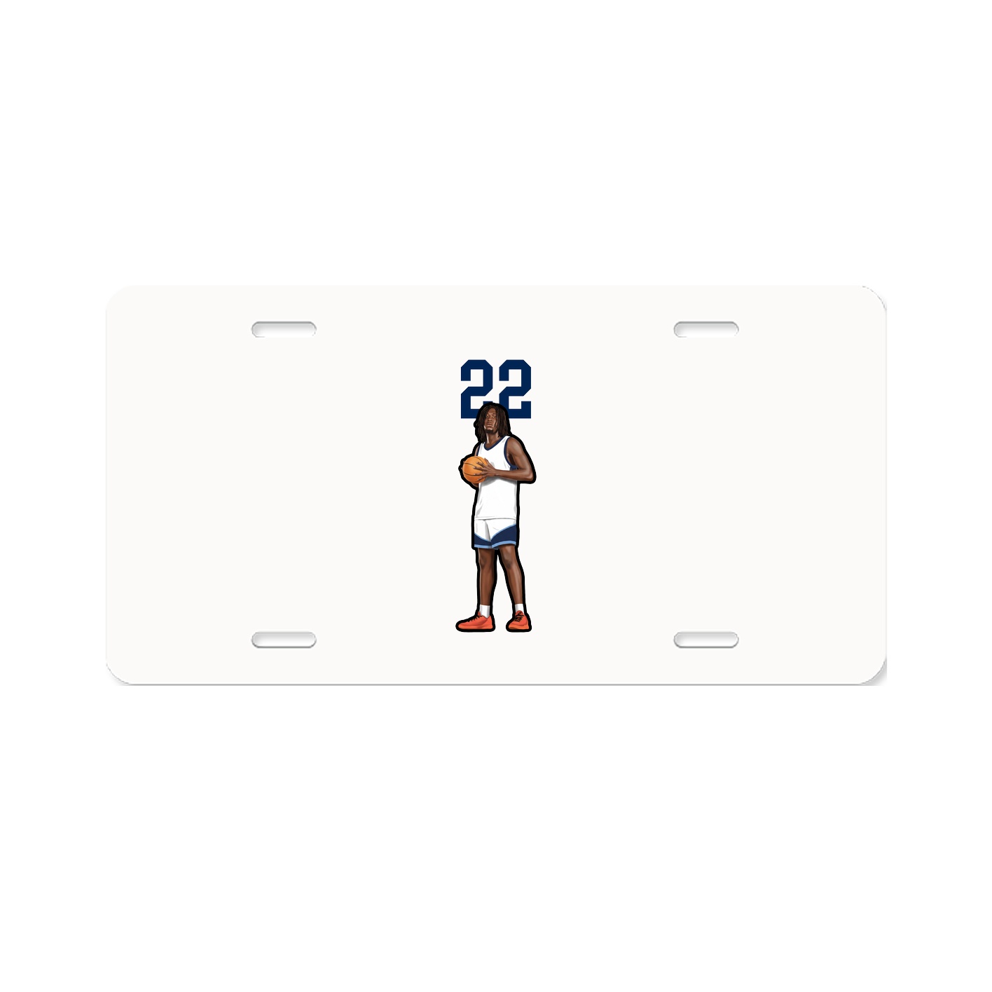 License Plate — Number Top in Classic