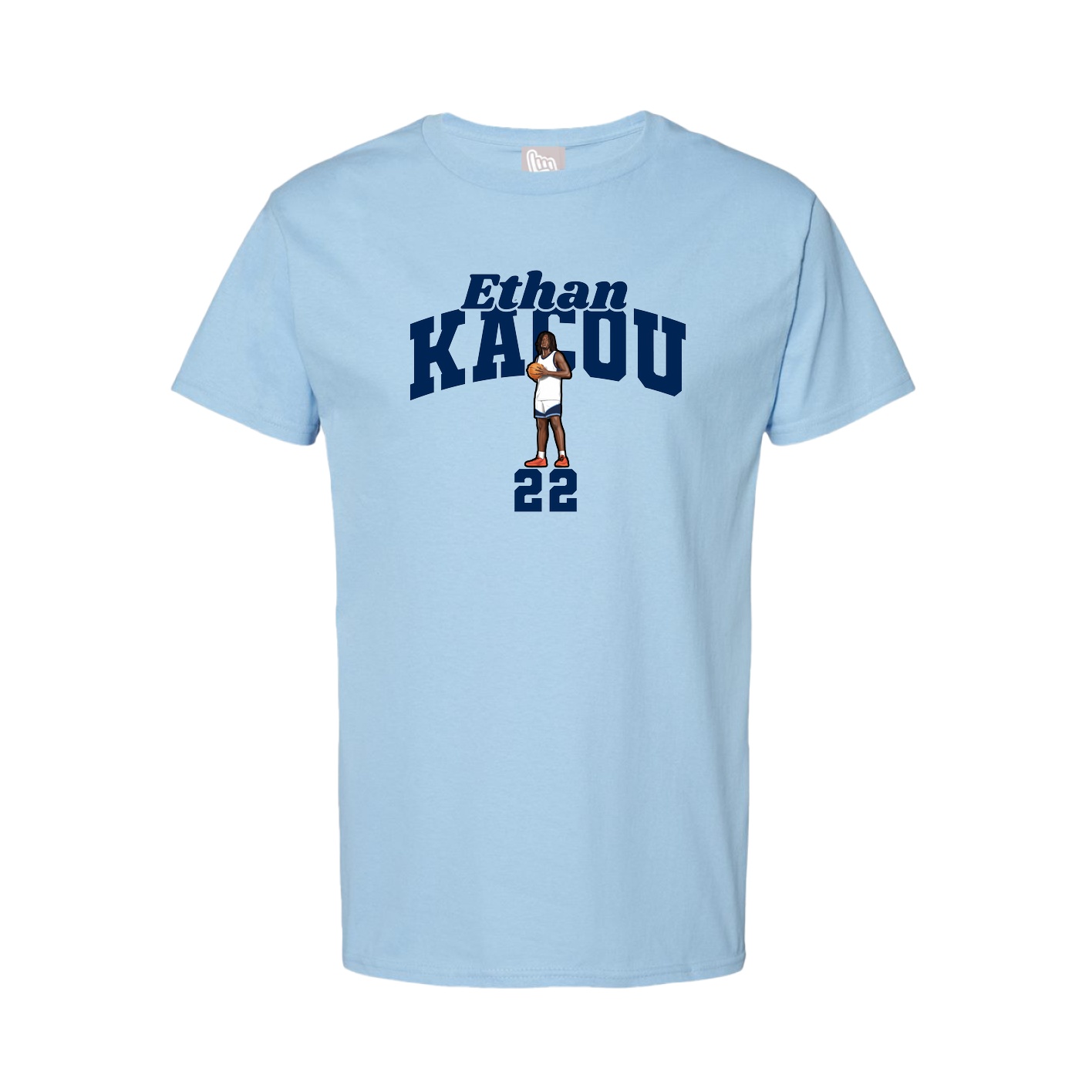 Youth Tee — Signature Arch in Light Blue