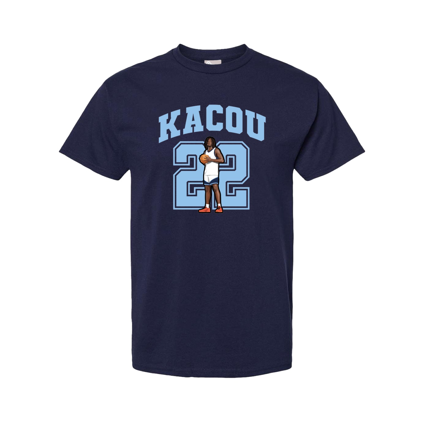 Youth Tee — Number in Navy