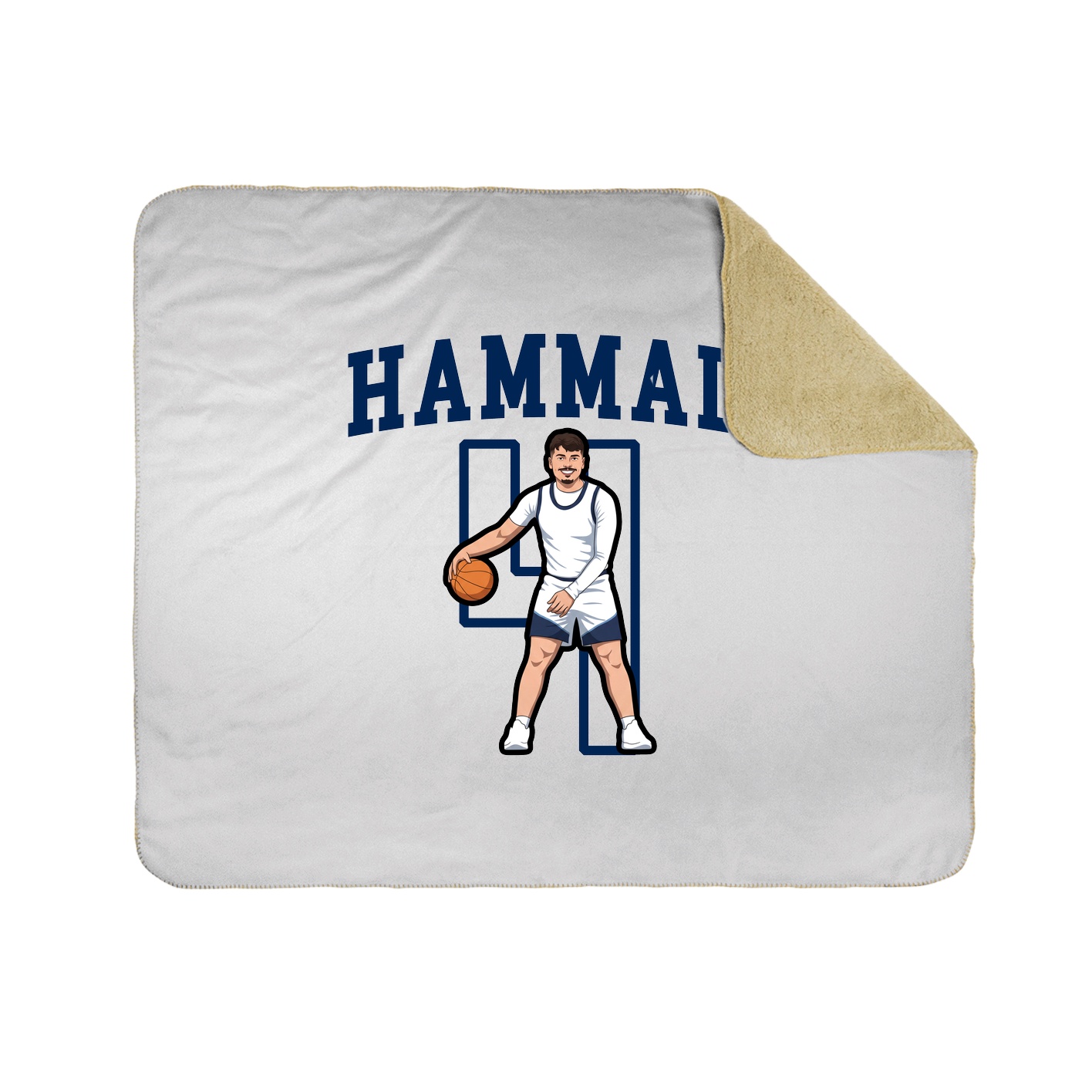 Throw Blanket — Shirsey in White