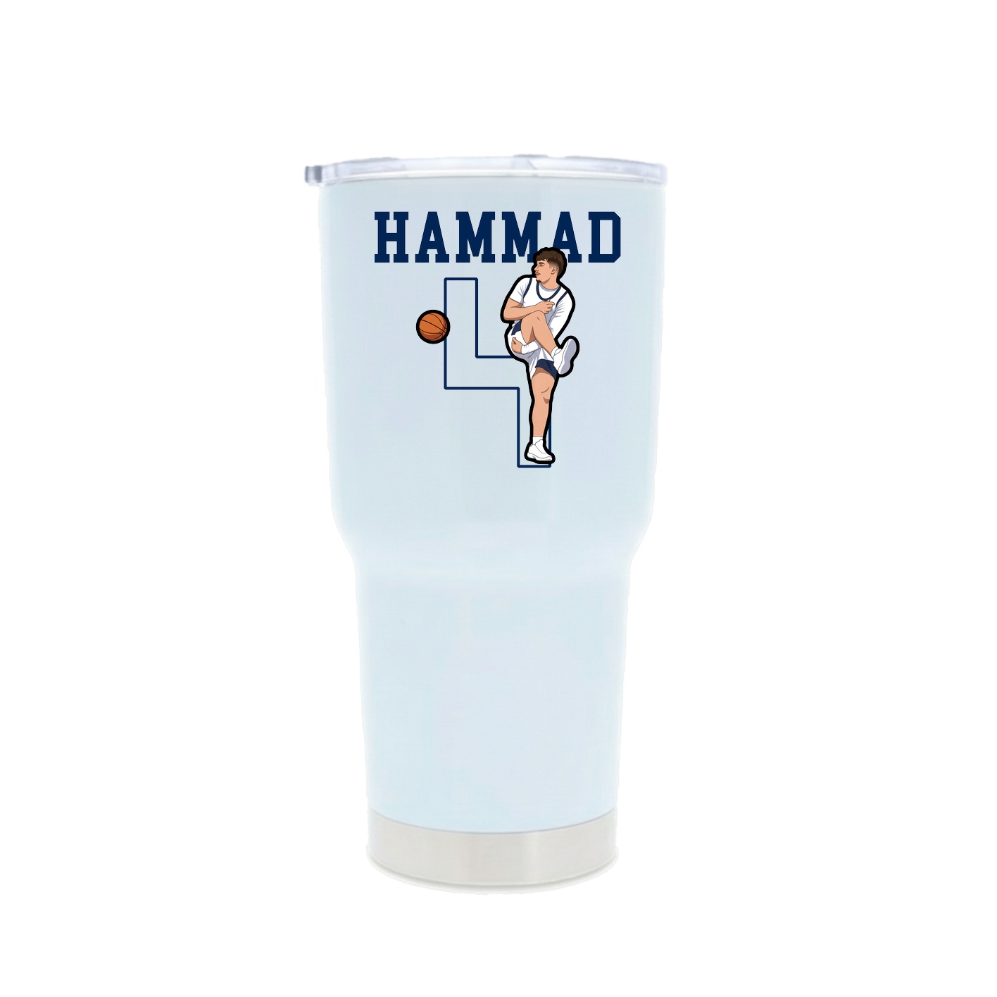 30oz Stainless Steel Tumbler — Shirsey in White