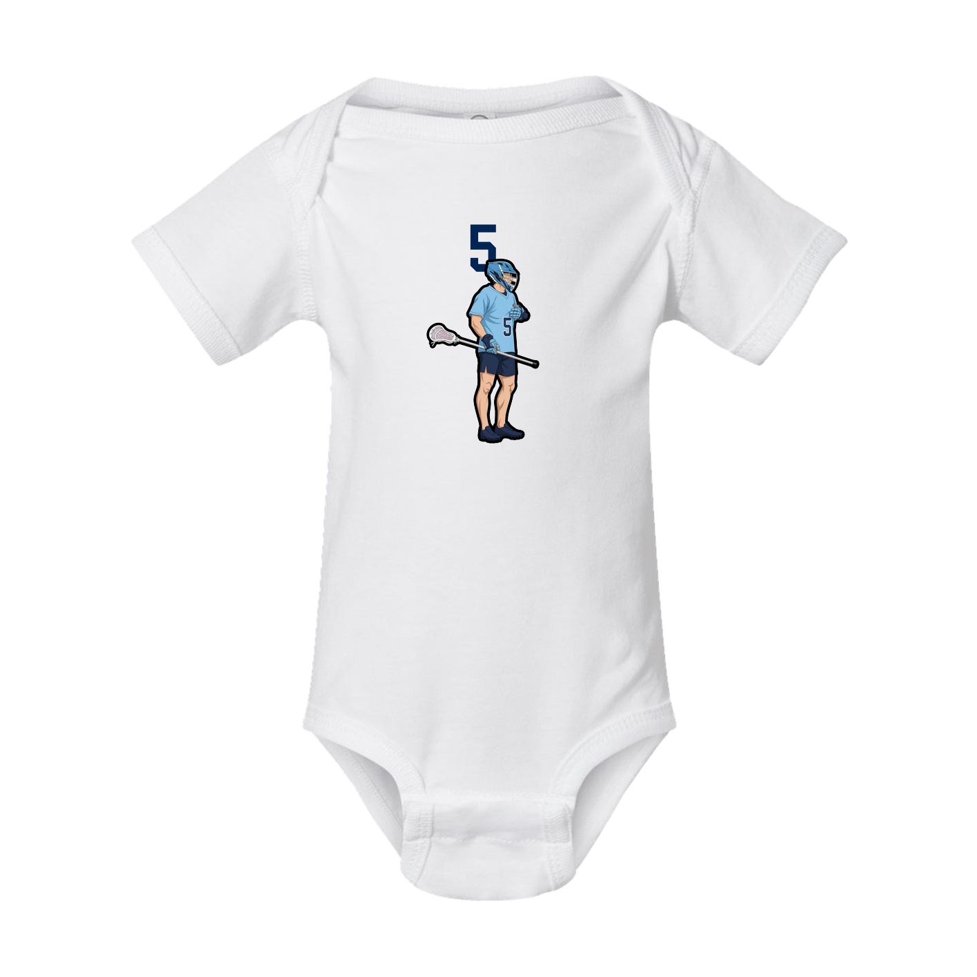 Baby Onesie — Number Top in White