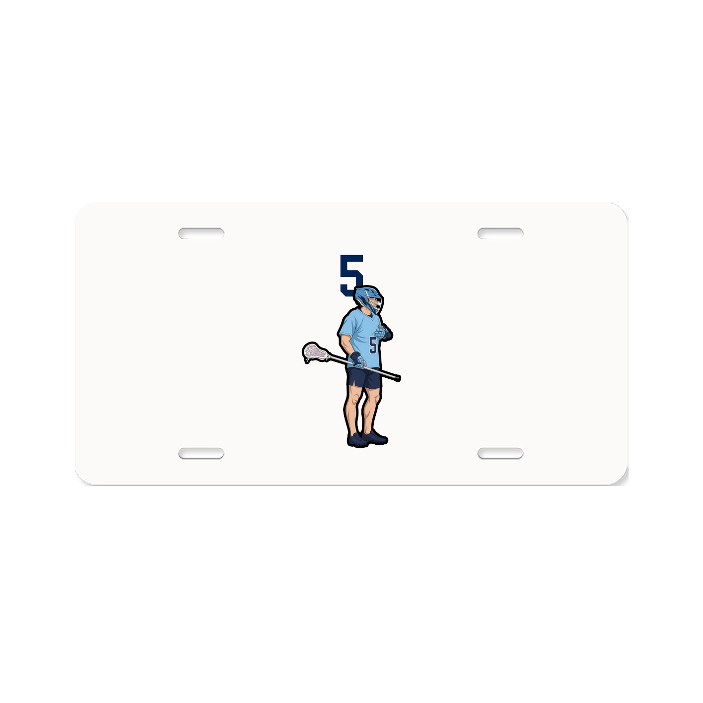 License Plate — Number Top in Classic