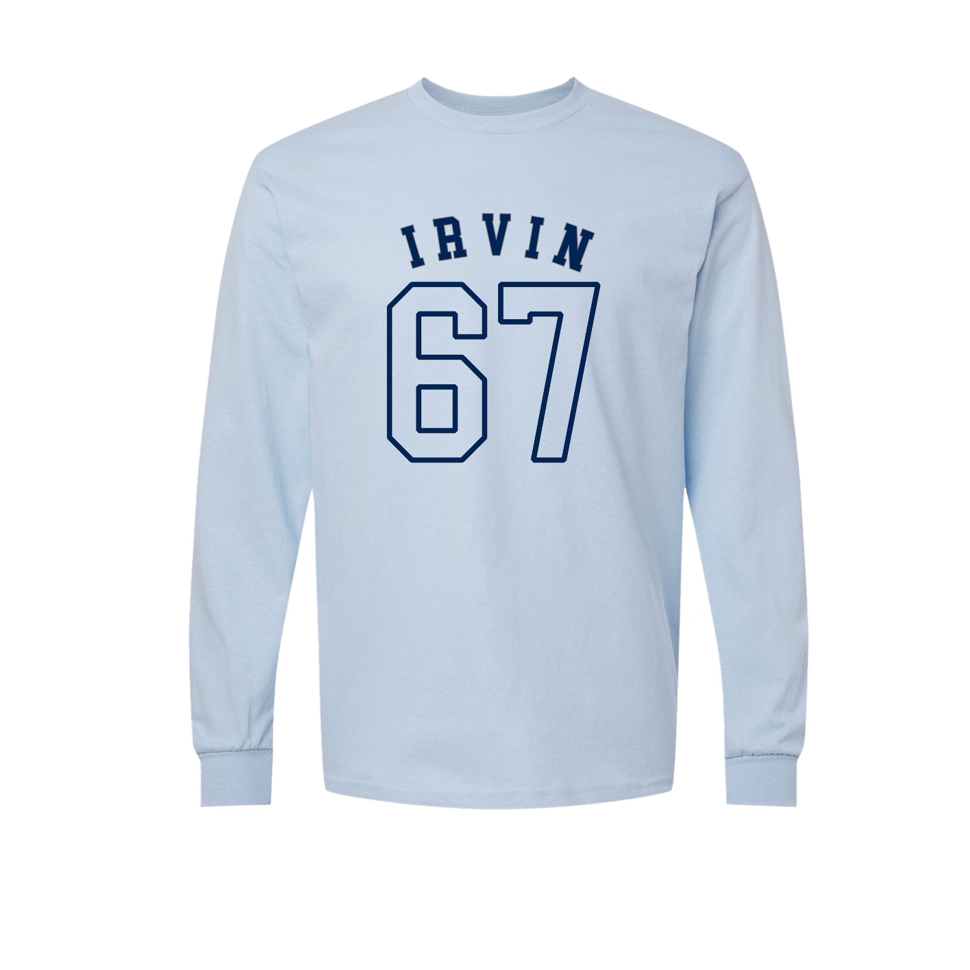 Long Sleeve Tee — Shirsey Arch in Light Blue