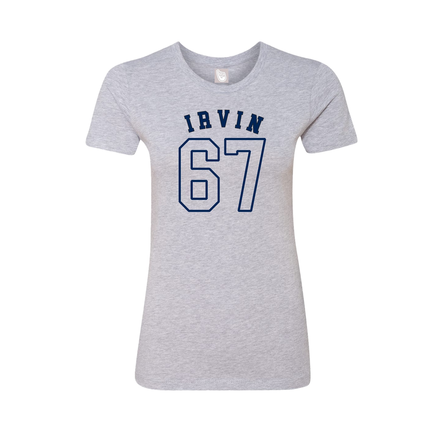 Fitted Women's Tee — Shirsey Arch in Grey