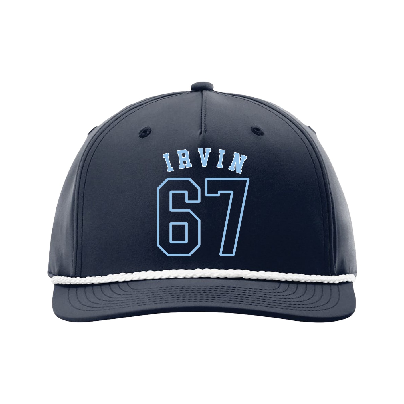 Five-Panel Classic Rope Cap — Shirsey Arch in Navy