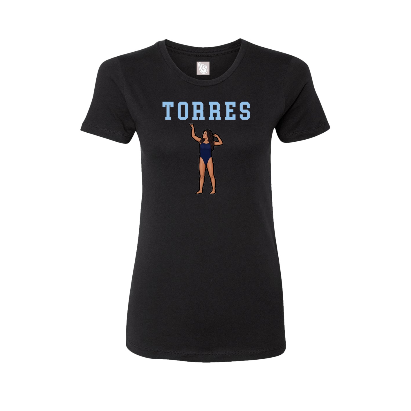 Fitted Women's Tee — Shirsey in Black