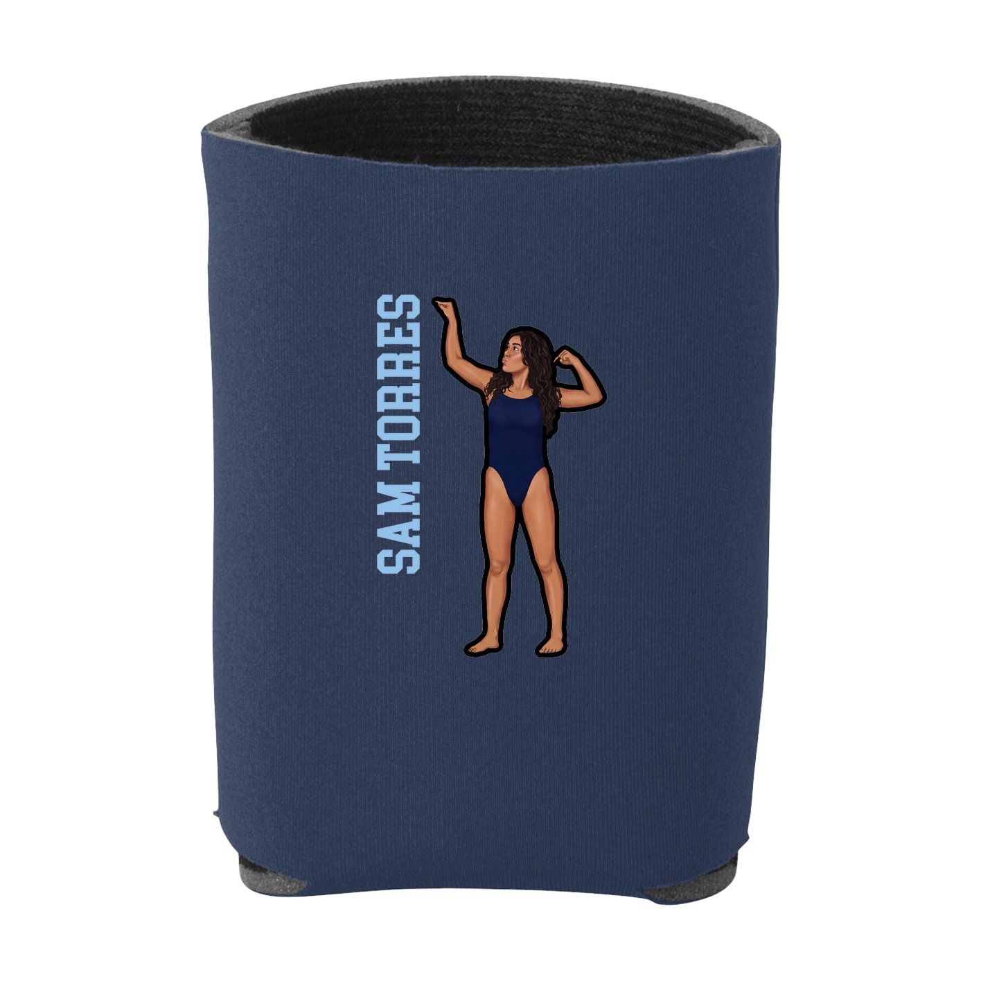 Can Holder — Name Vertical in Navy