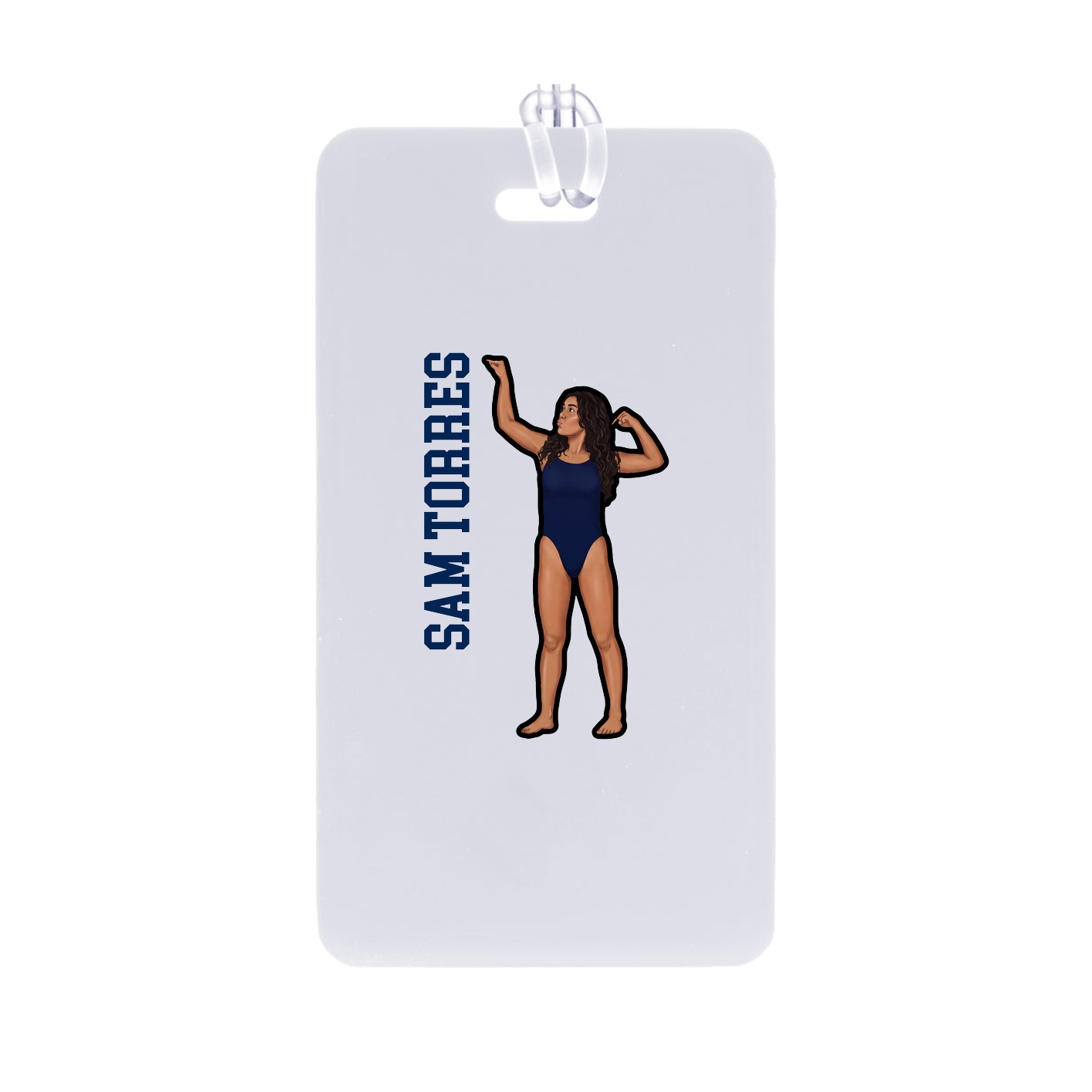 Bag Tag — Name Vertical in Classic