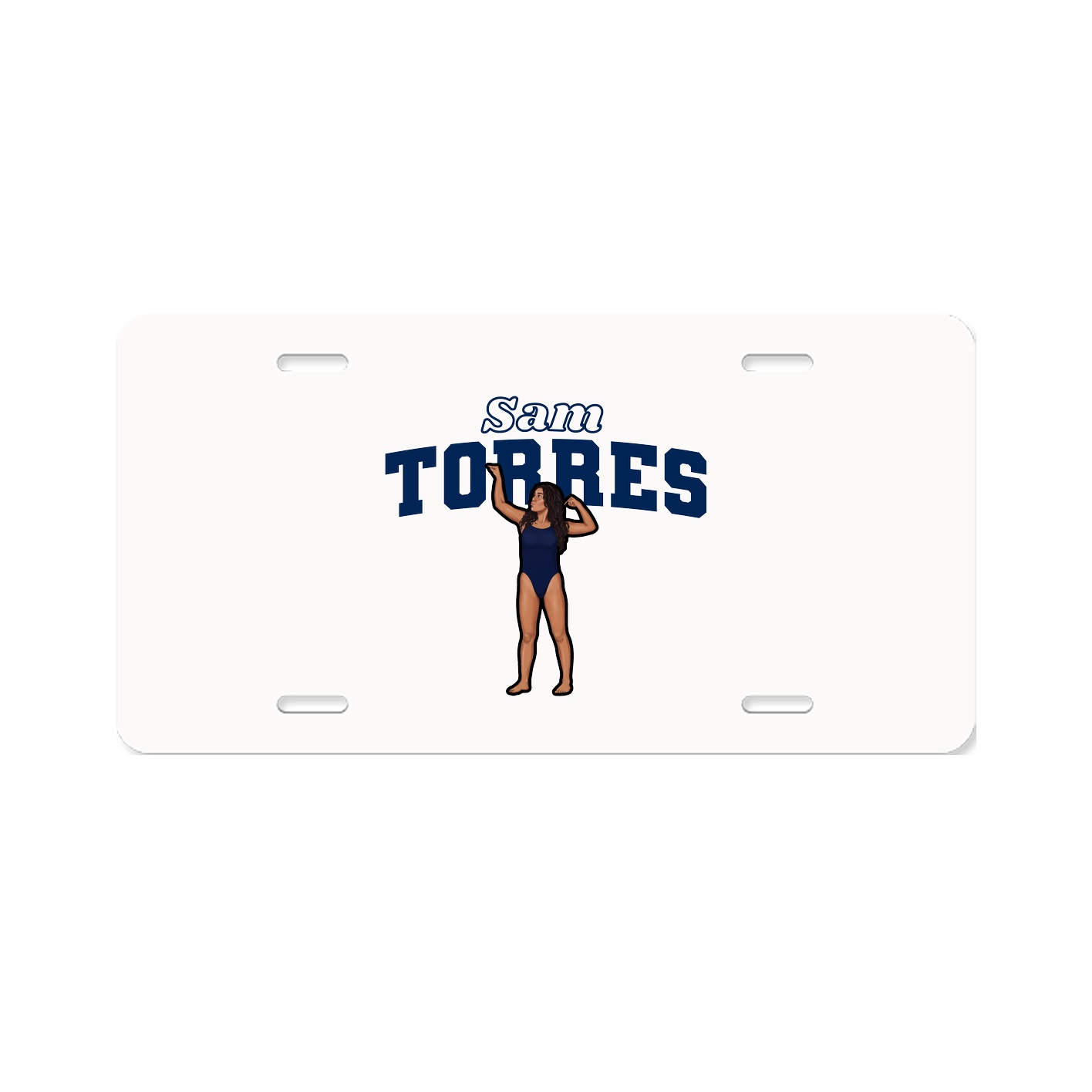 License Plate — Name Arch in Classic