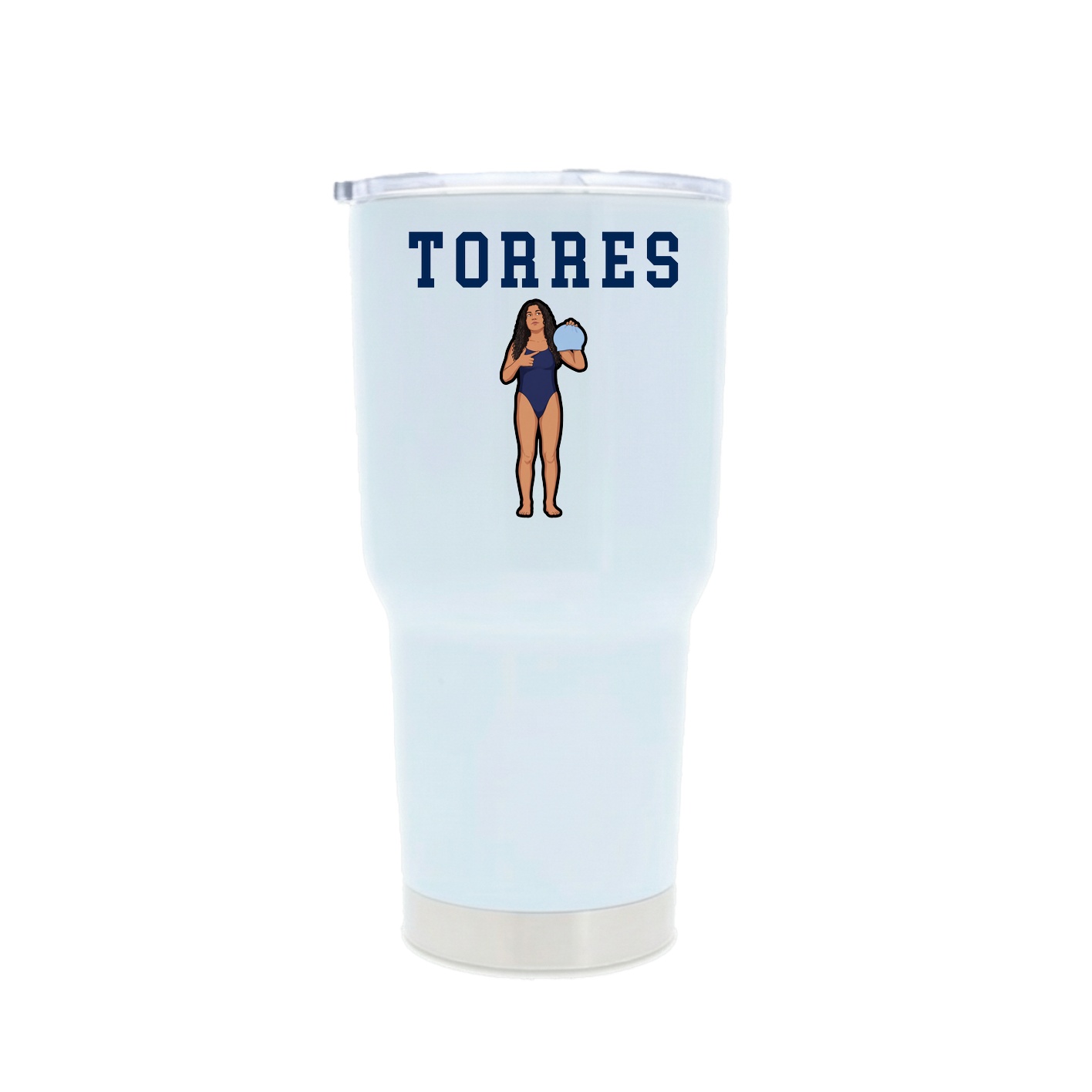 30oz Stainless Steel Tumbler — Shirsey in White