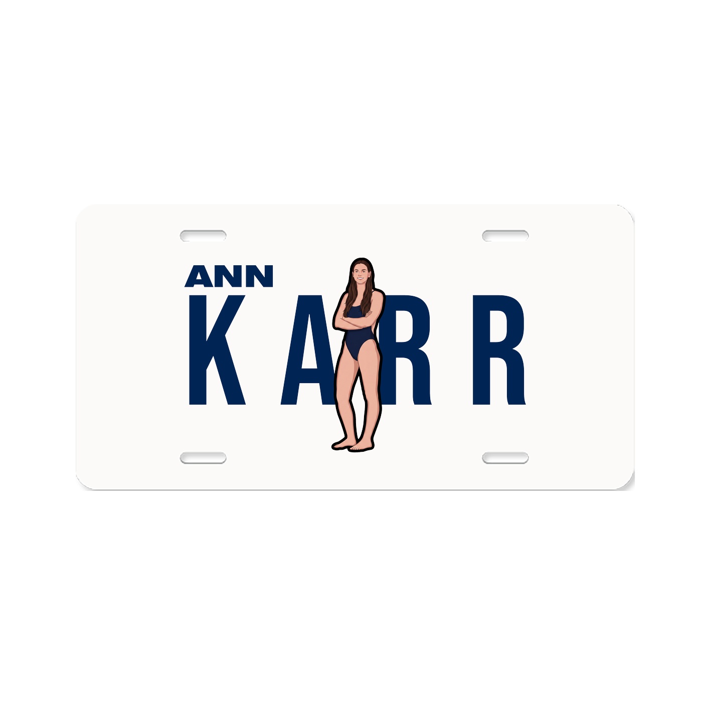 License Plate — Player Name in Classic