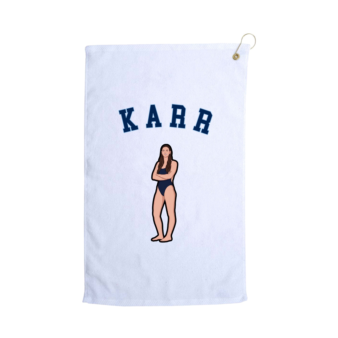 Golf Towel — Shirsey Arch in White