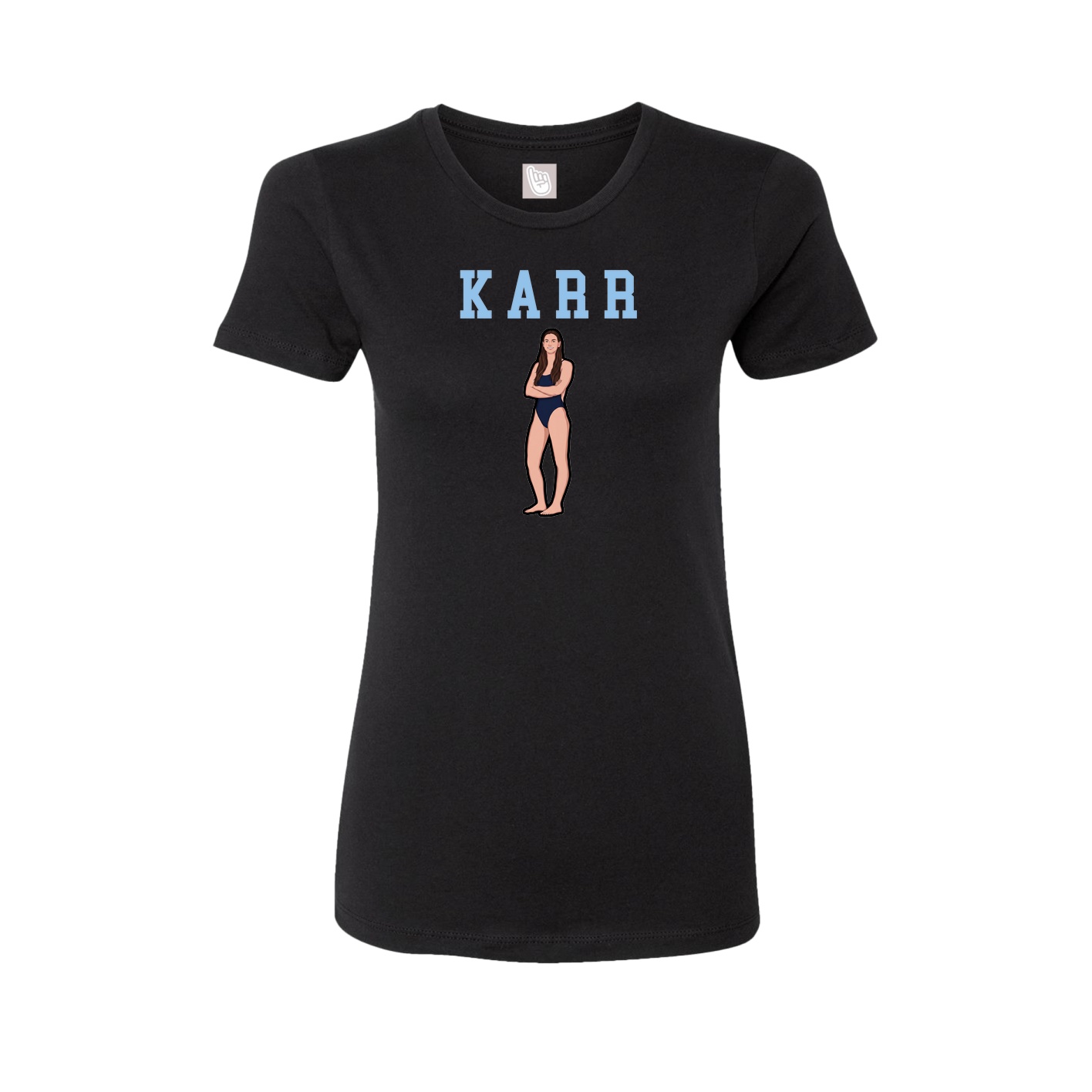 Fitted Women's Tee — Shirsey in Black